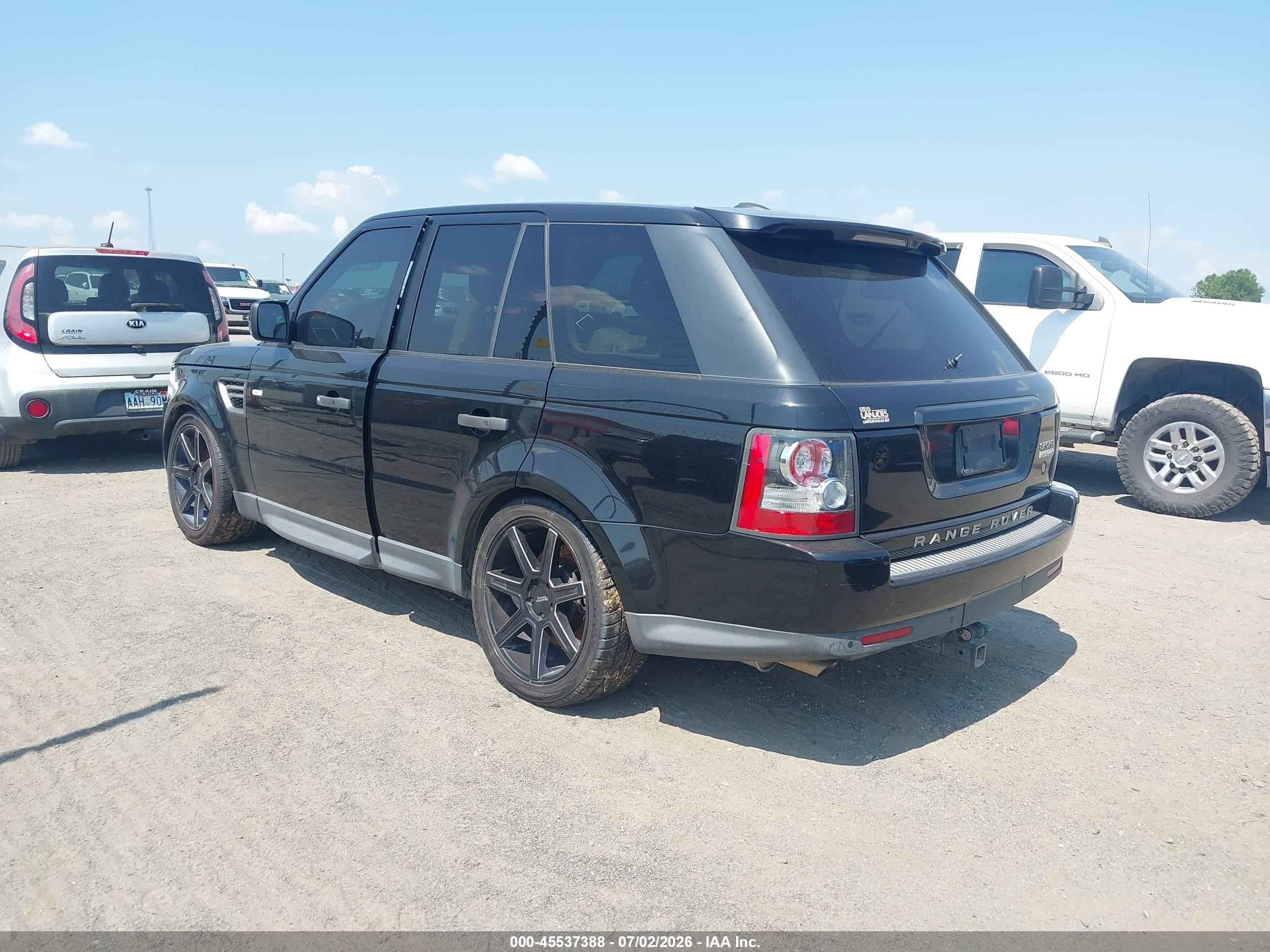 2011 Land Rover Range Rover Sport Hse Черный vin: SALSK2D41BA703821