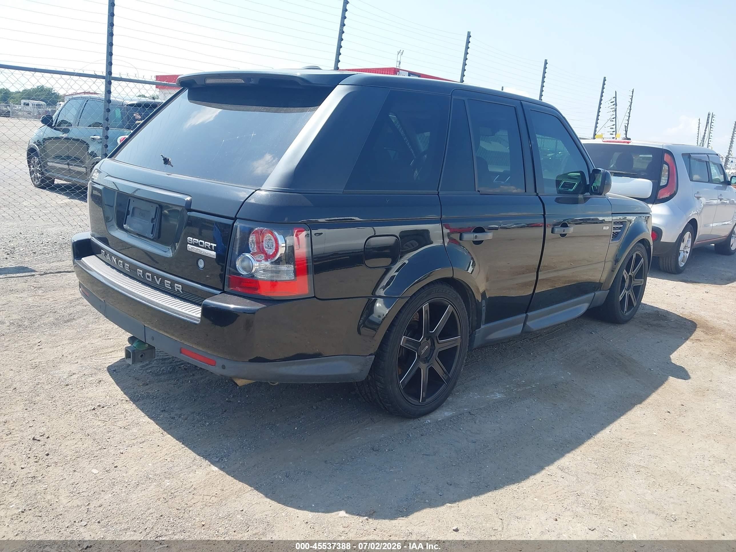 2011 Land Rover Range Rover Sport Hse Черный vin: SALSK2D41BA703821