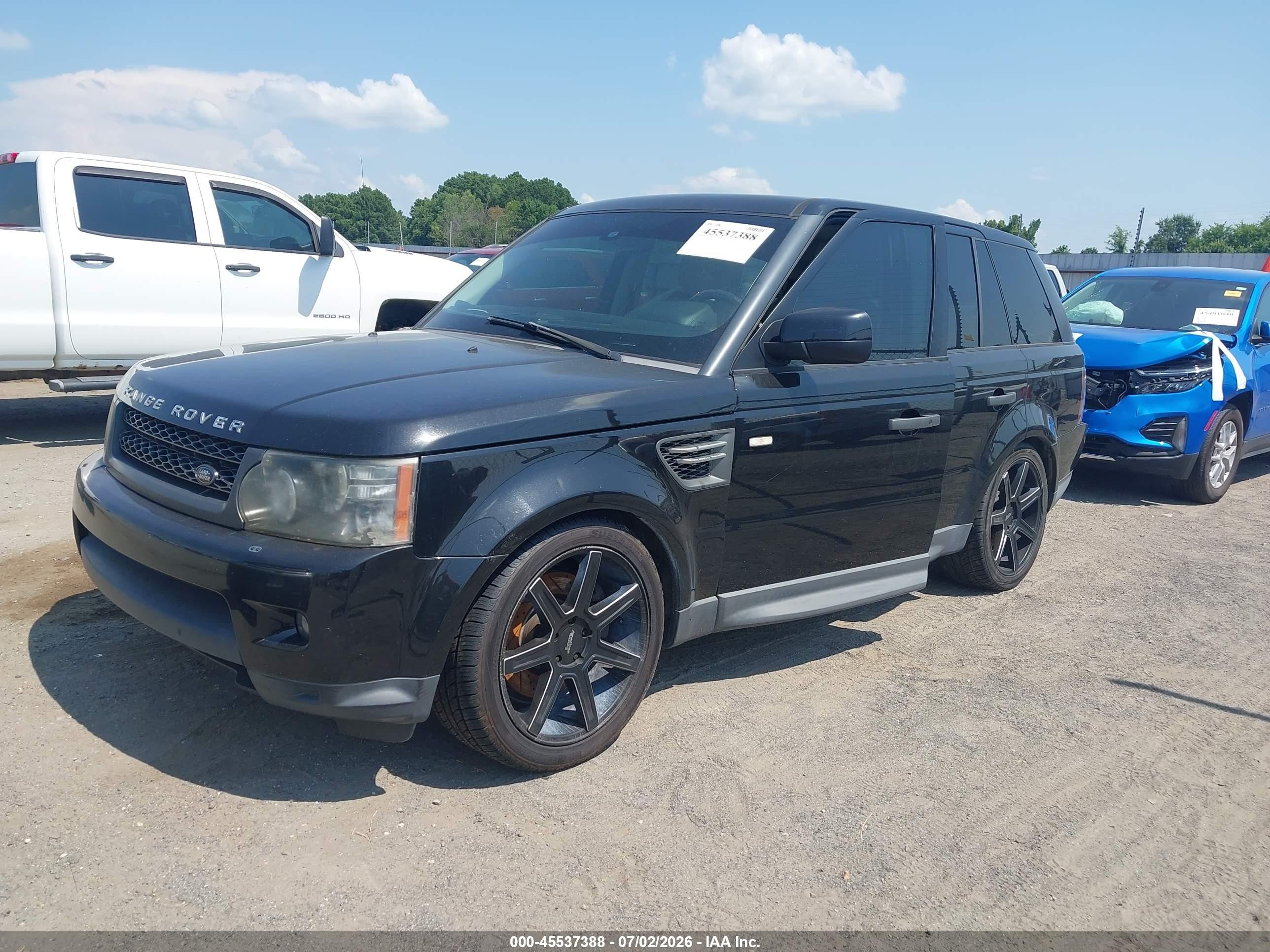 2011 Land Rover Range Rover Sport Hse Черный vin: SALSK2D41BA703821
