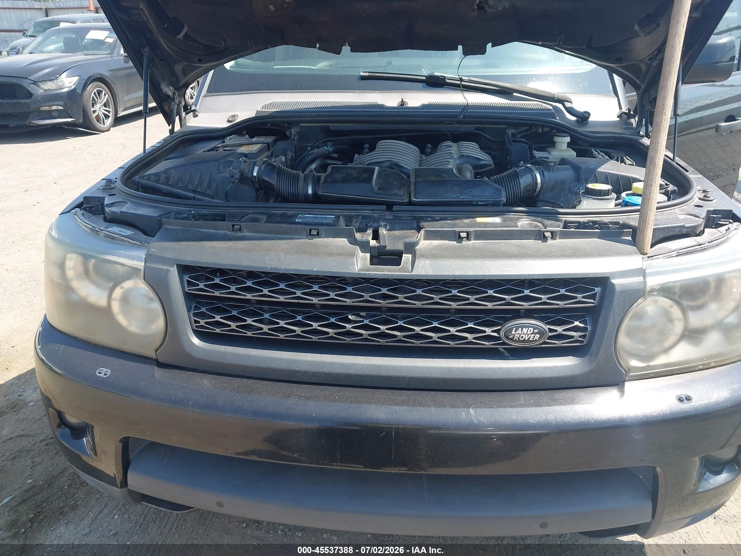 2011 Land Rover Range Rover Sport Hse Черный vin: SALSK2D41BA703821