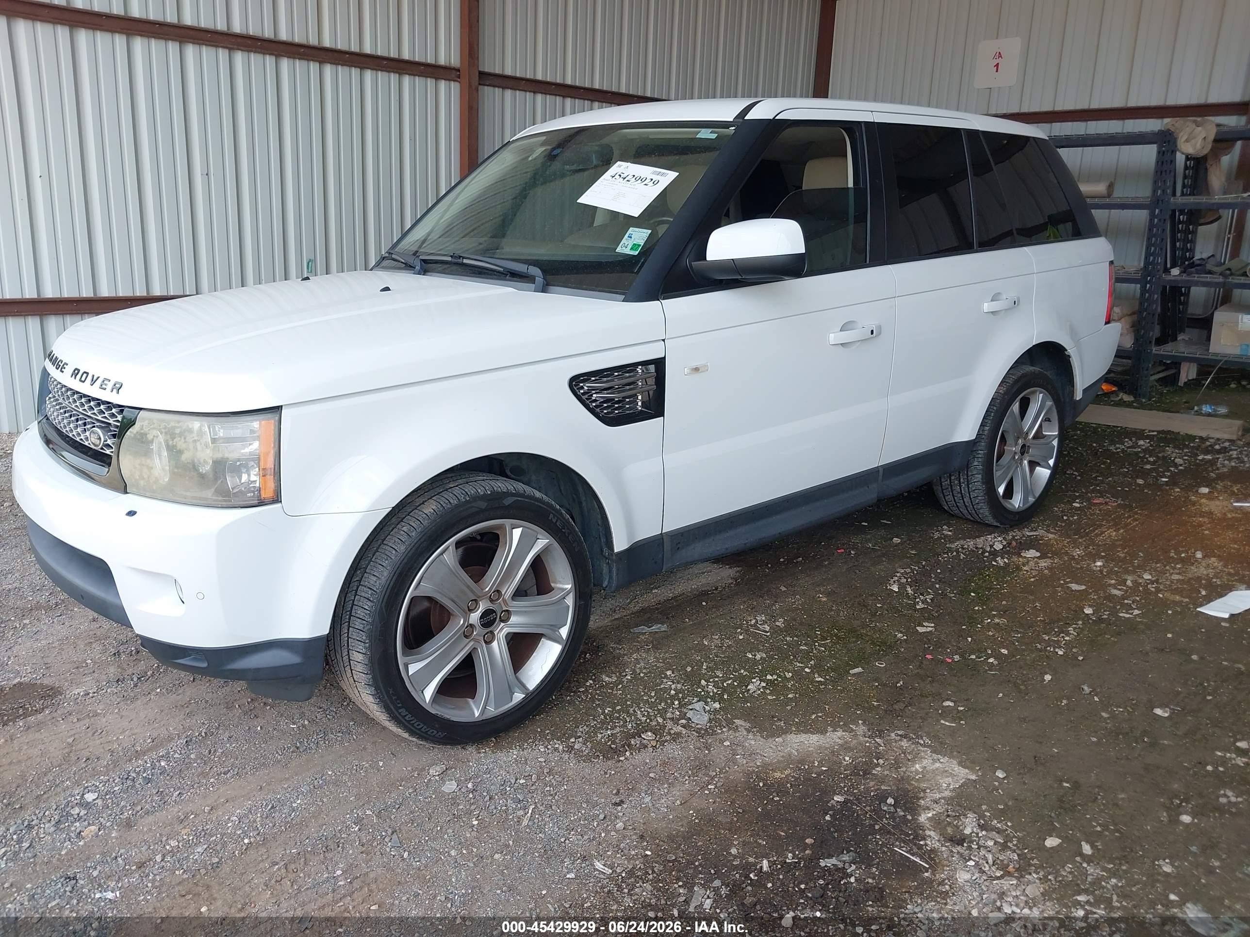 2012 Land Rover Range Rover Sport Hse White vin: SALSK2D41CA719017