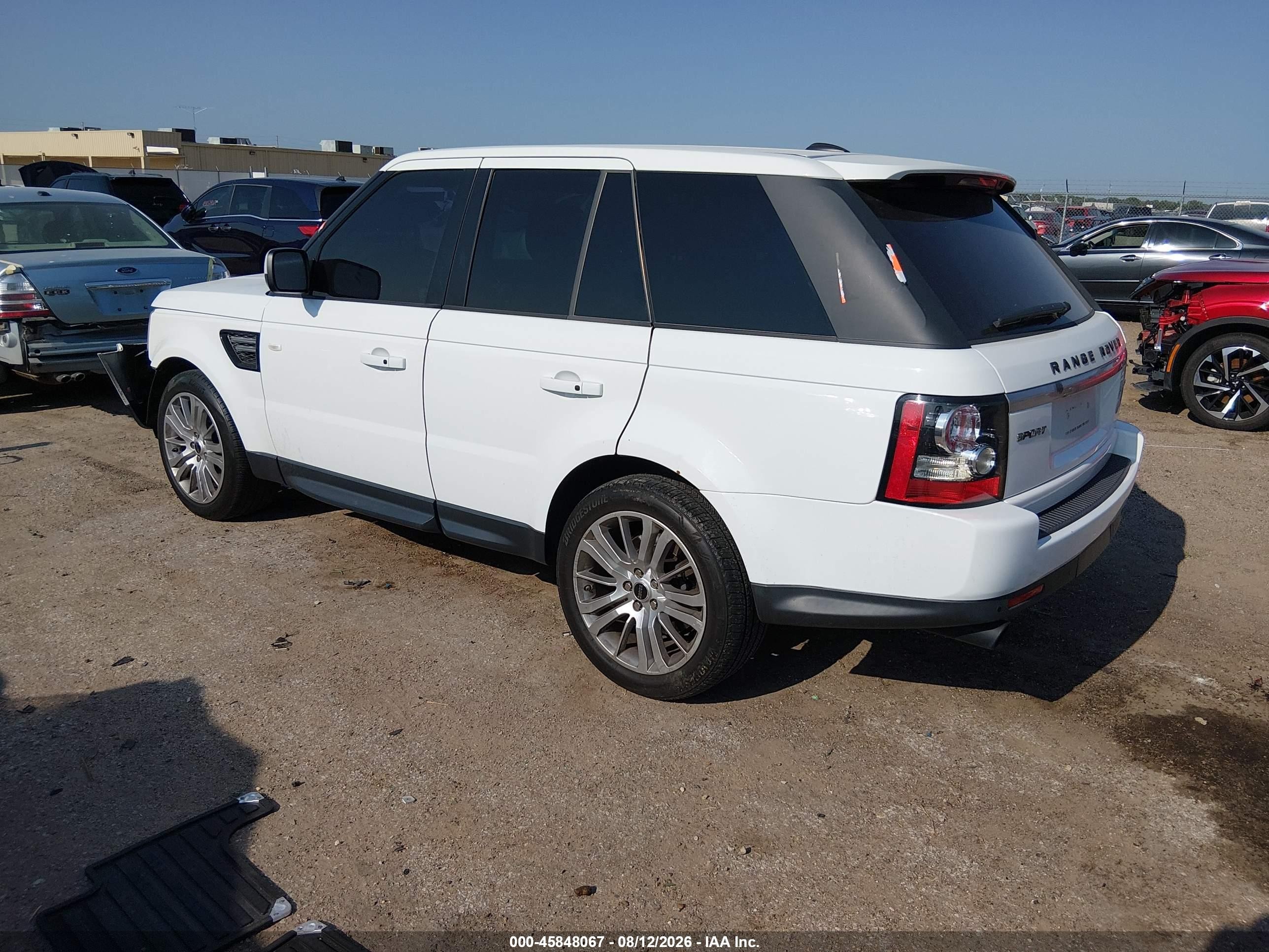 2012 Land Rover Range Rover Sport Hse White vin: SALSK2D41CA749991