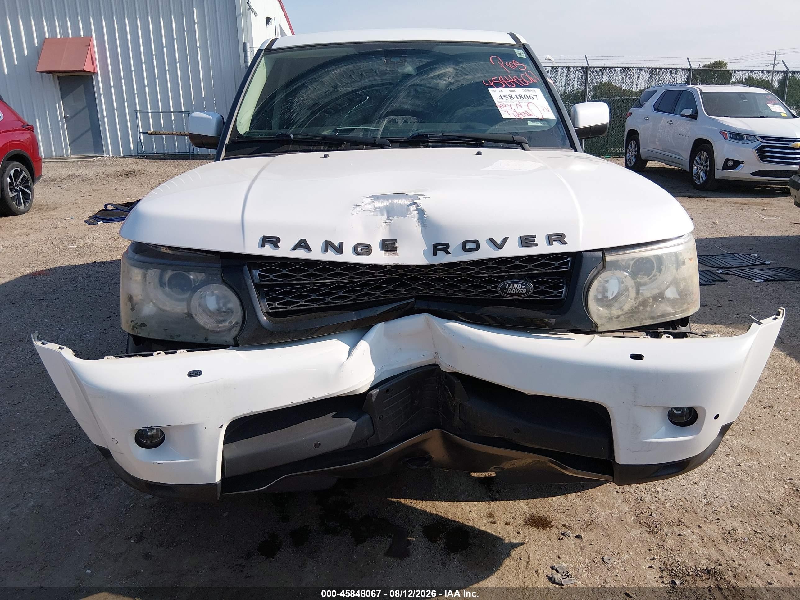 2012 Land Rover Range Rover Sport Hse White vin: SALSK2D41CA749991