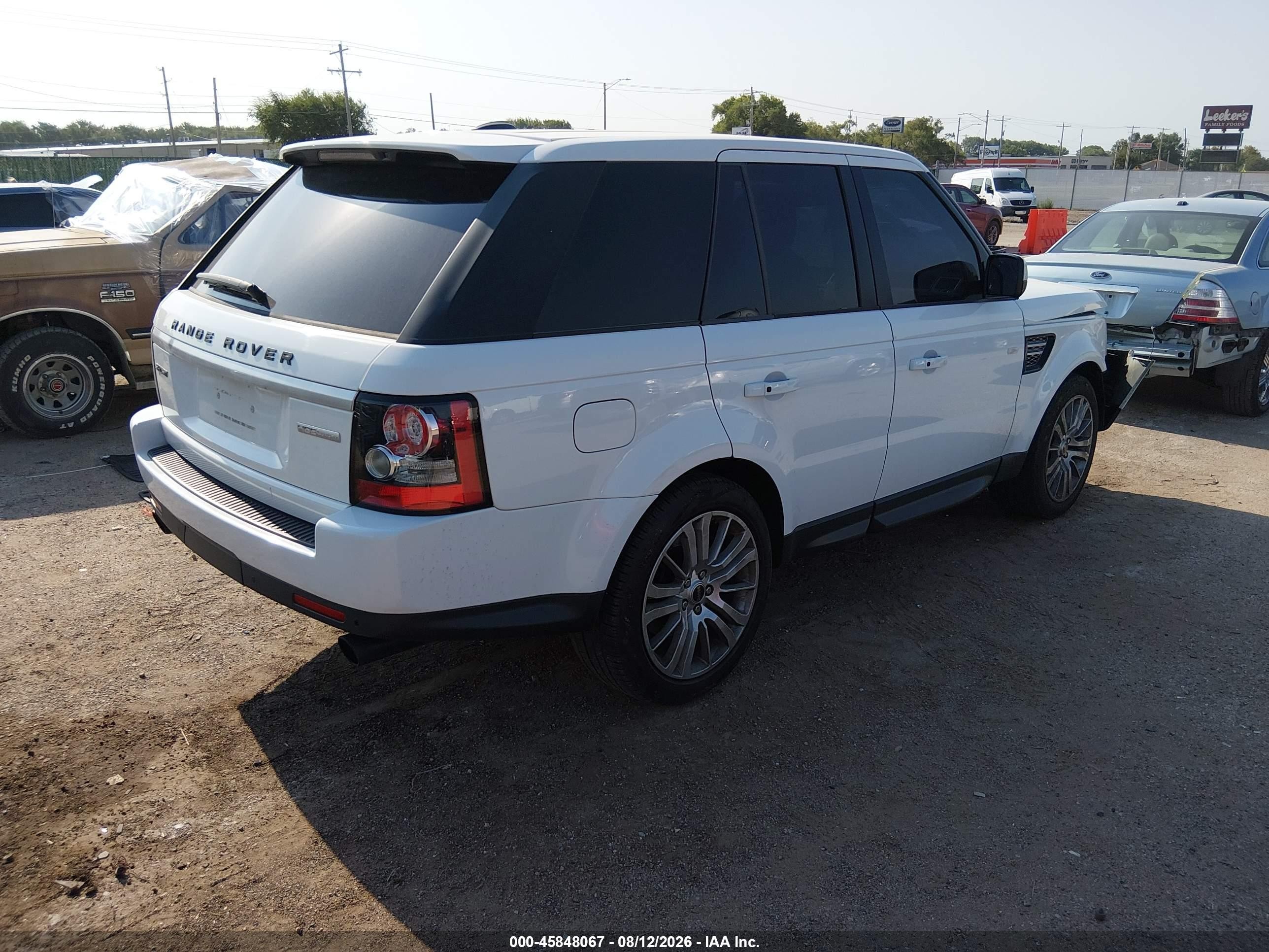2012 Land Rover Range Rover Sport Hse White vin: SALSK2D41CA749991