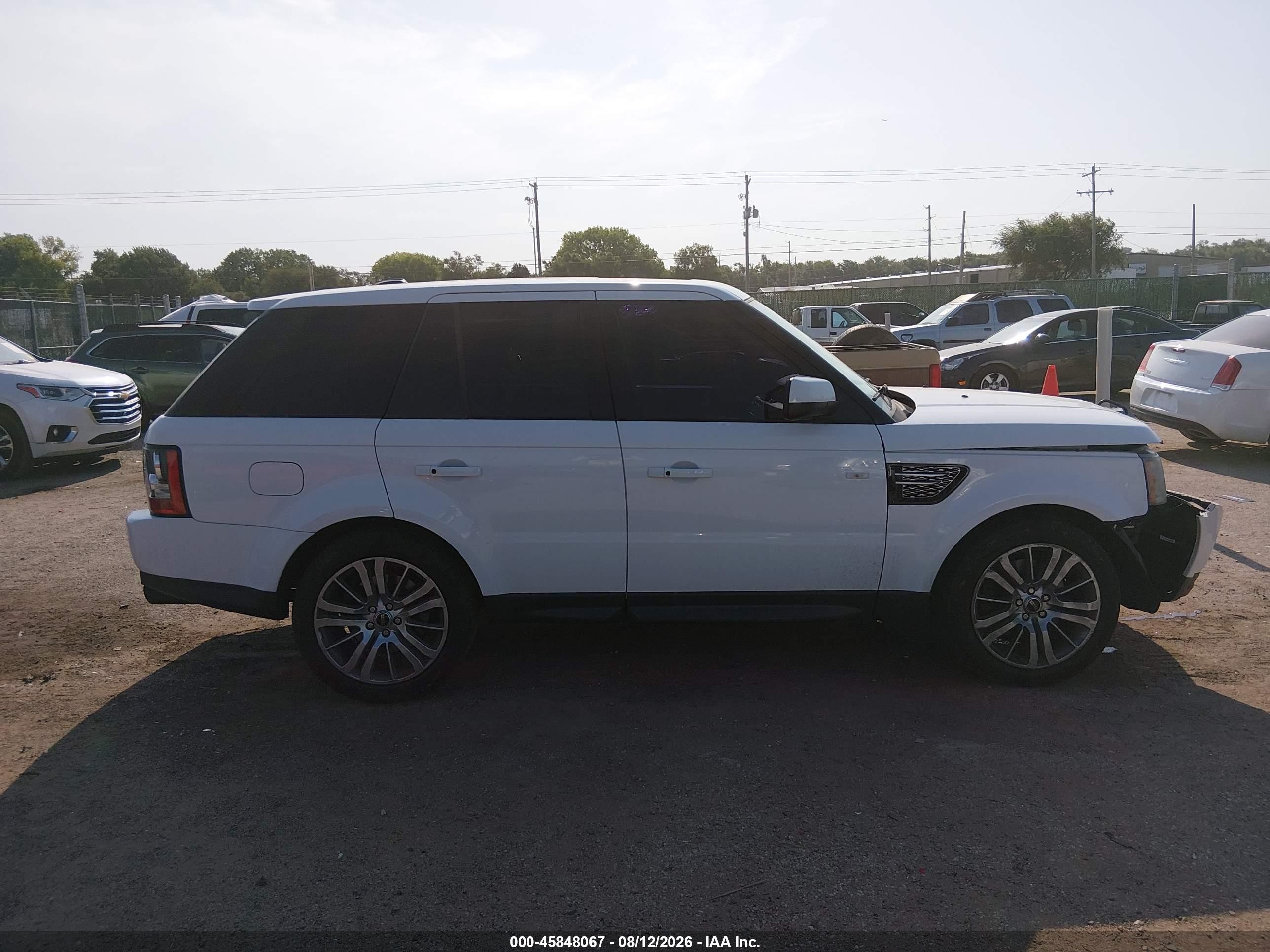 2012 Land Rover Range Rover Sport Hse White vin: SALSK2D41CA749991