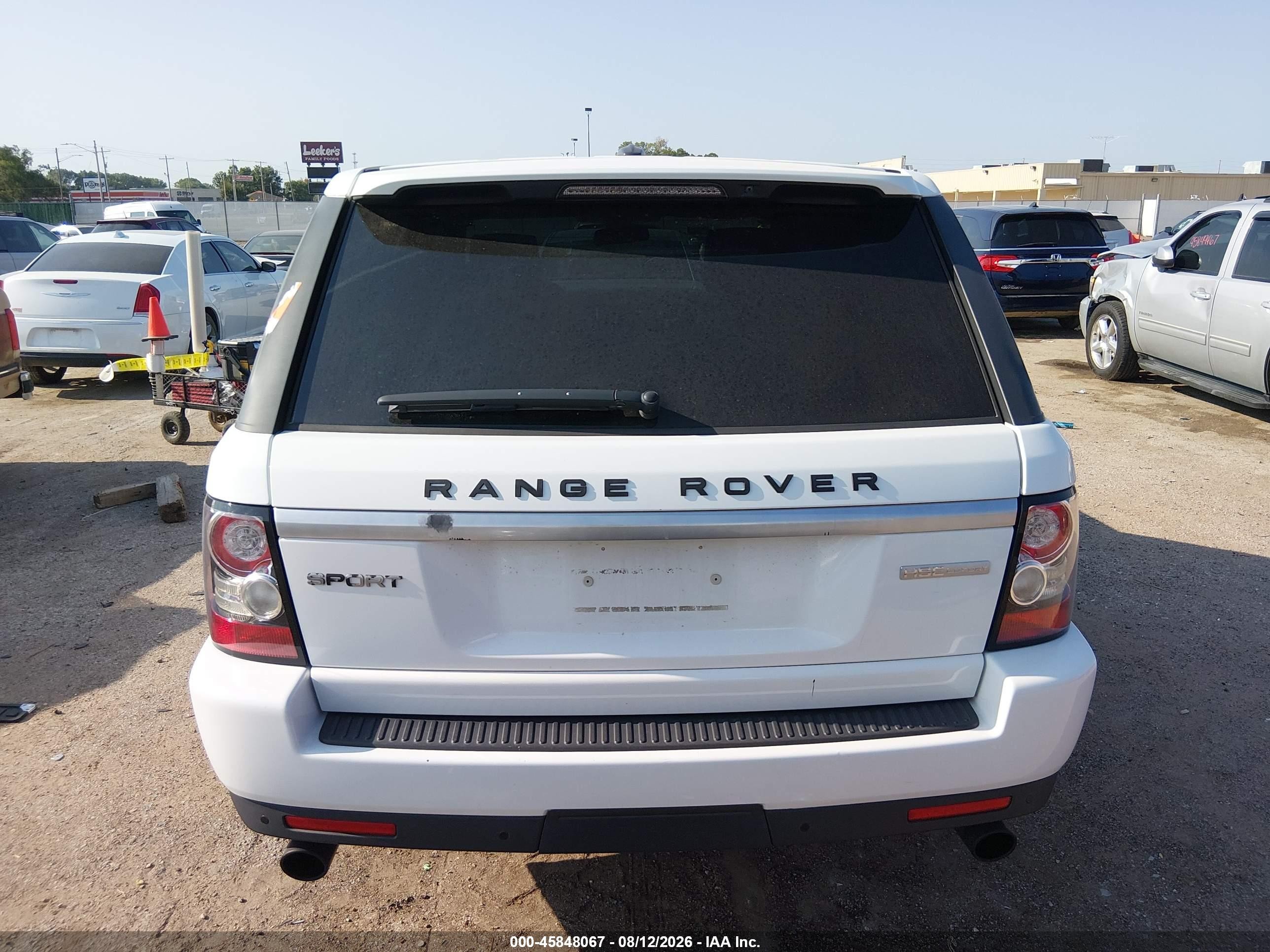 2012 Land Rover Range Rover Sport Hse White vin: SALSK2D41CA749991