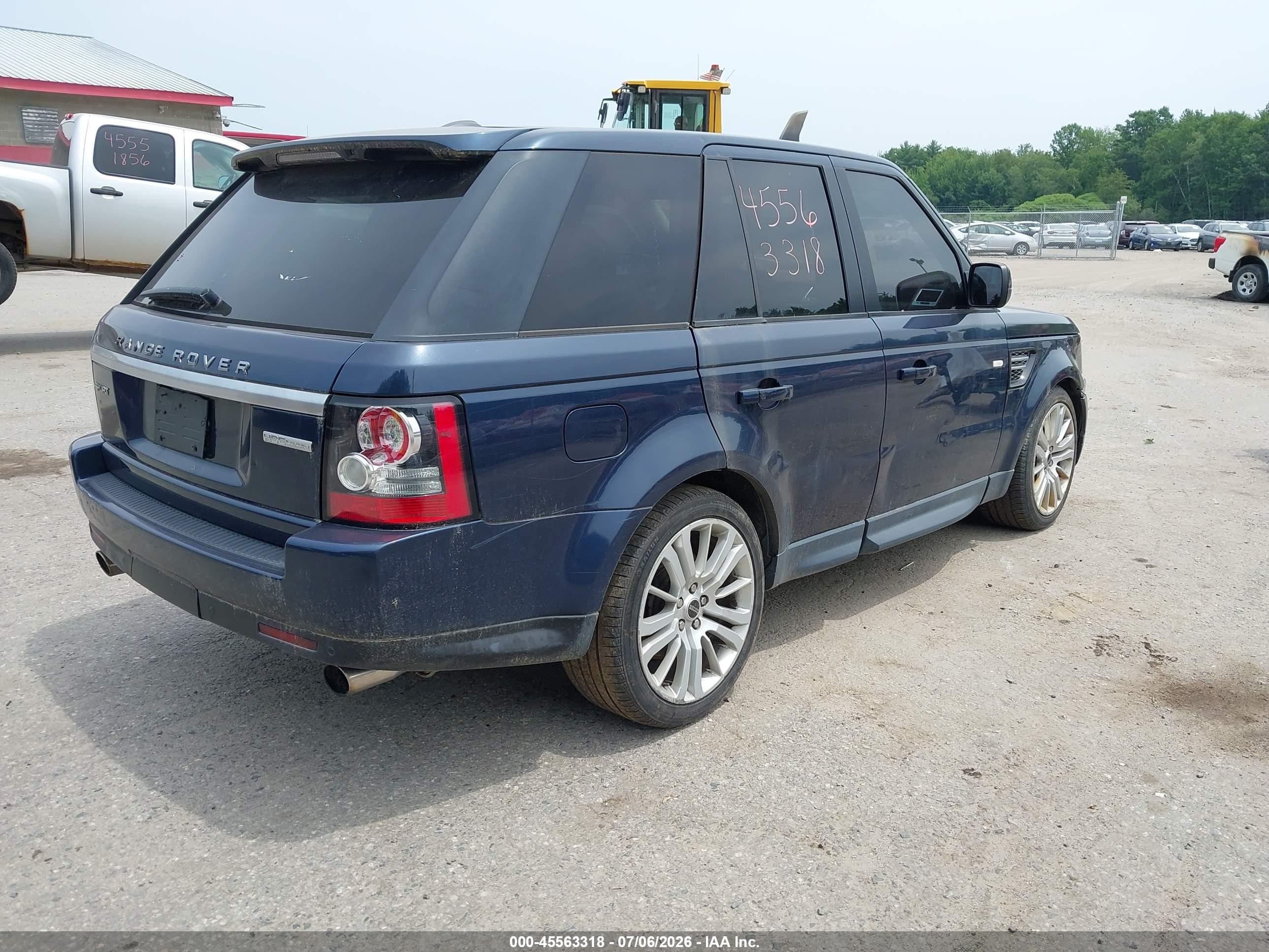 2012 Land Rover Range Rover Sport Hse Blue vin: SALSK2D42CA756237