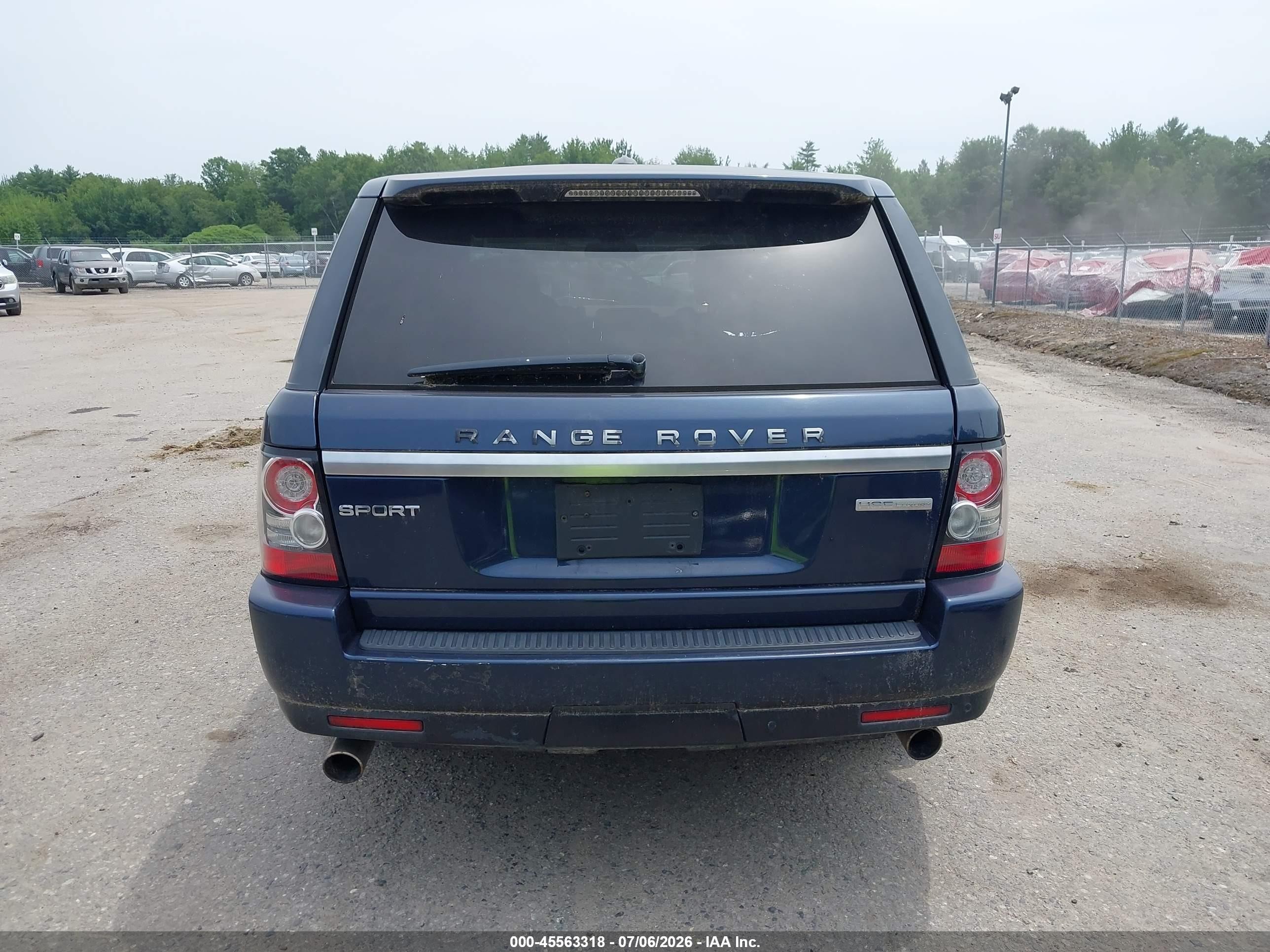 2012 Land Rover Range Rover Sport Hse Blue vin: SALSK2D42CA756237