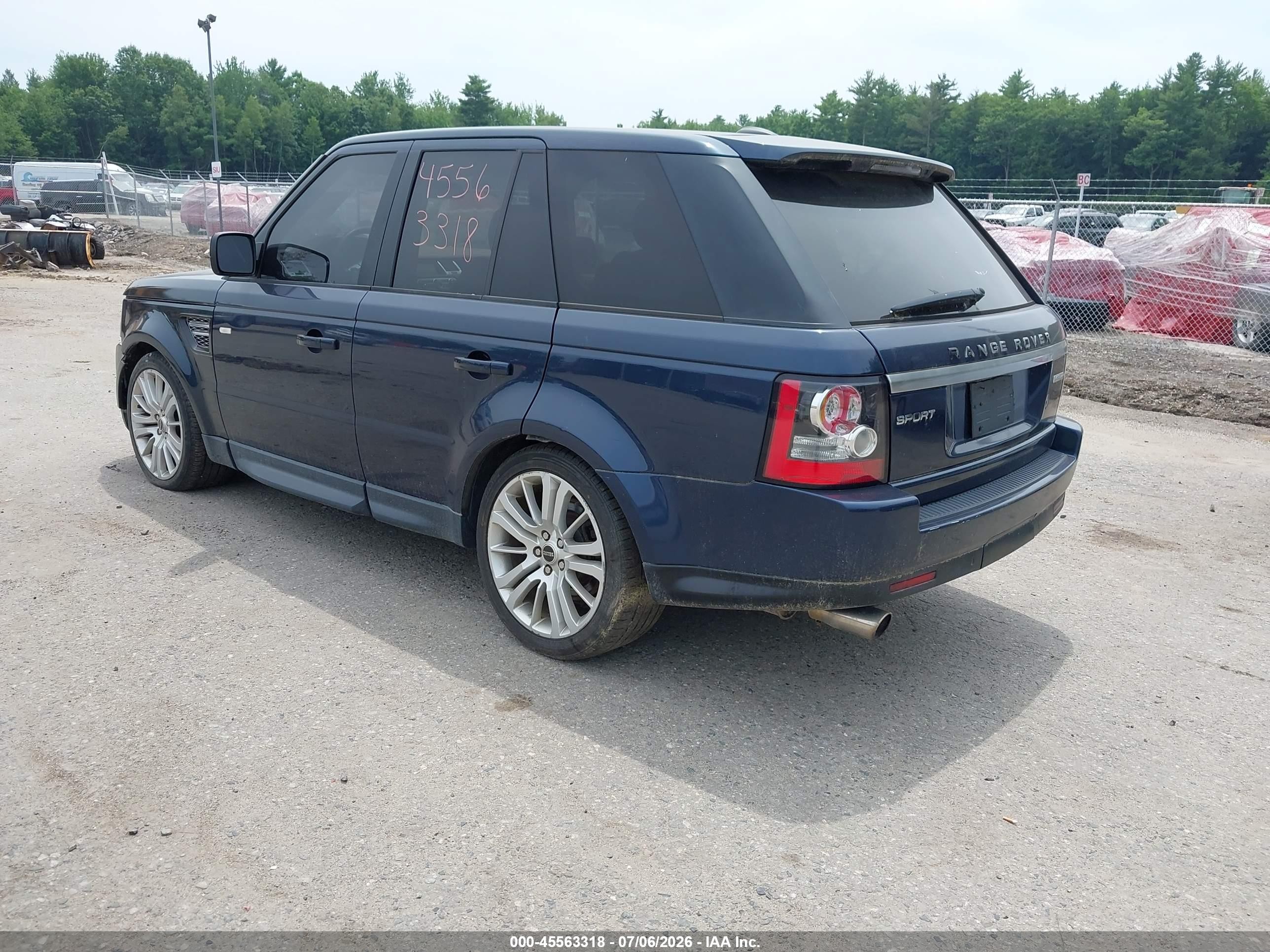 2012 Land Rover Range Rover Sport Hse Blue vin: SALSK2D42CA756237