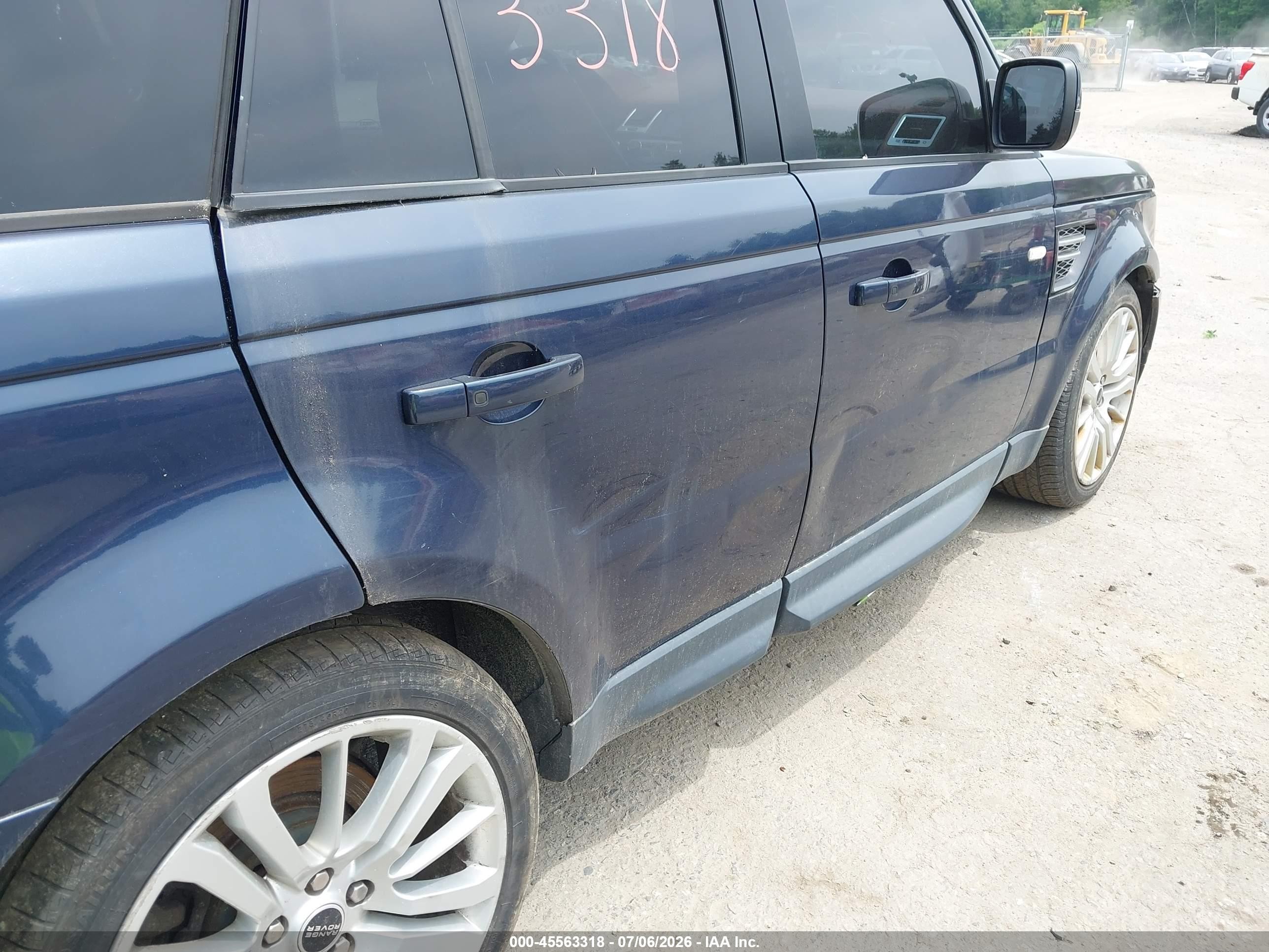 2012 Land Rover Range Rover Sport Hse Blue vin: SALSK2D42CA756237