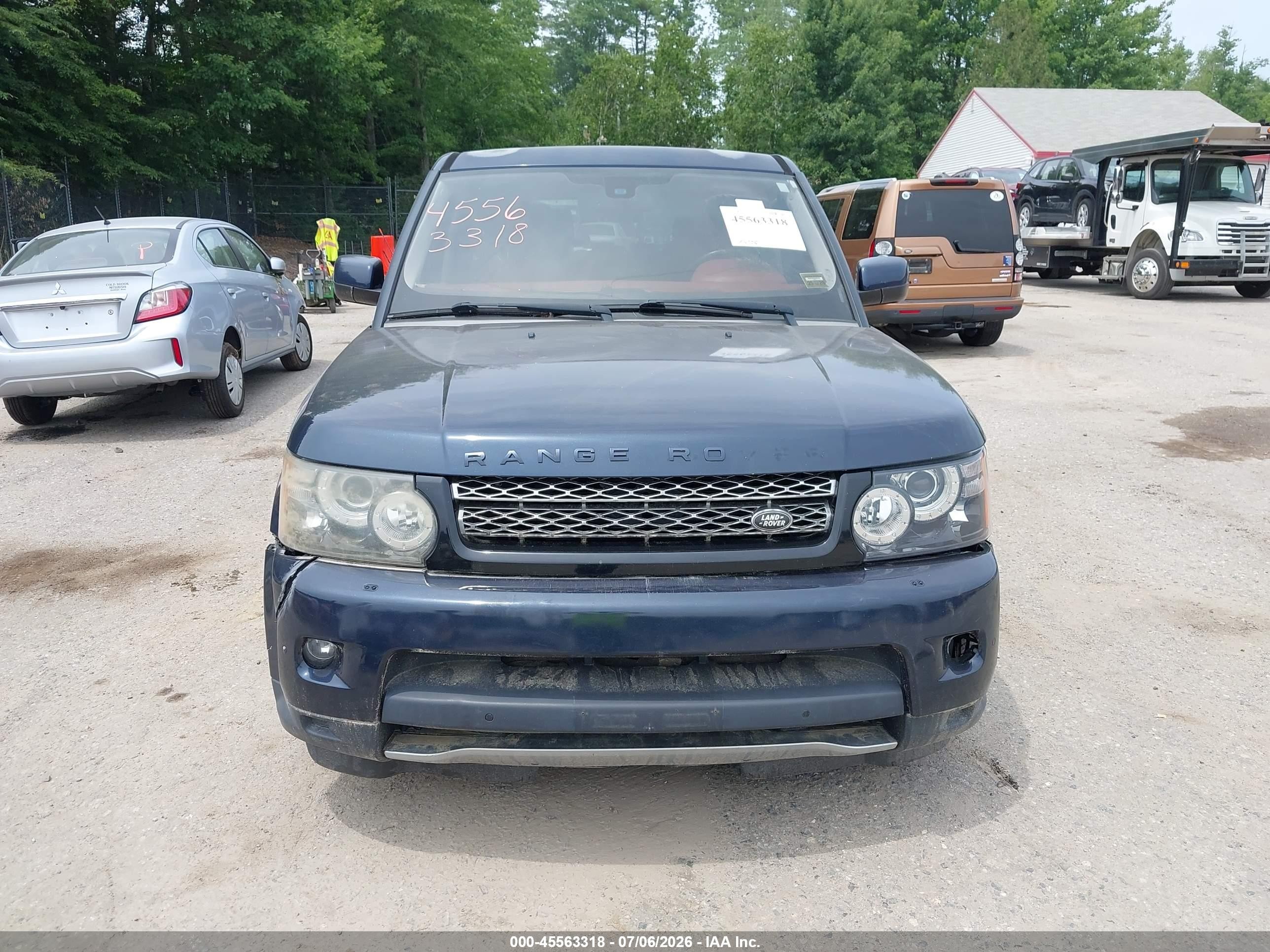 2012 Land Rover Range Rover Sport Hse Blue vin: SALSK2D42CA756237