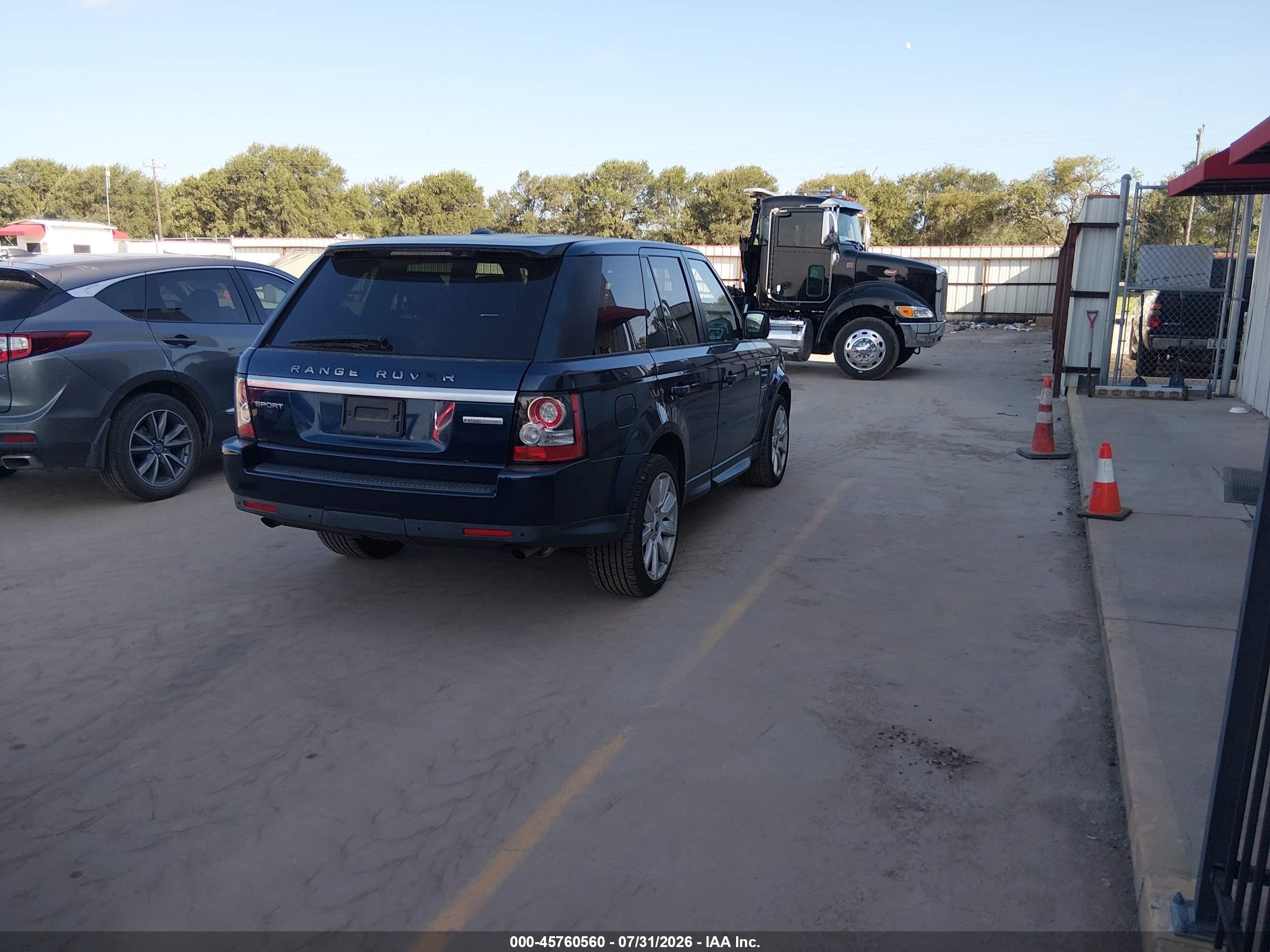 2013 Land Rover Range Rover Sport Hse Blue vin: SALSK2D42DA783018