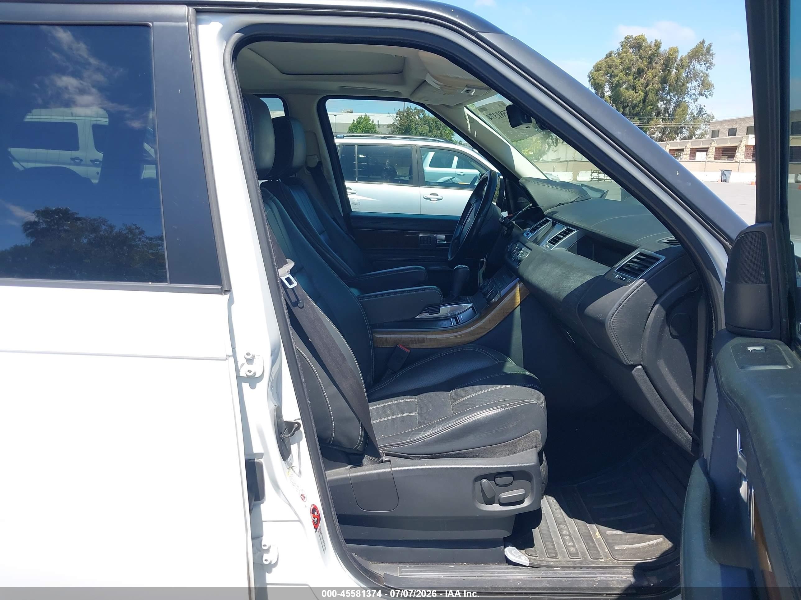 2013 Land Rover Range Rover Sport Hse White vin: SALSK2D42DA801825