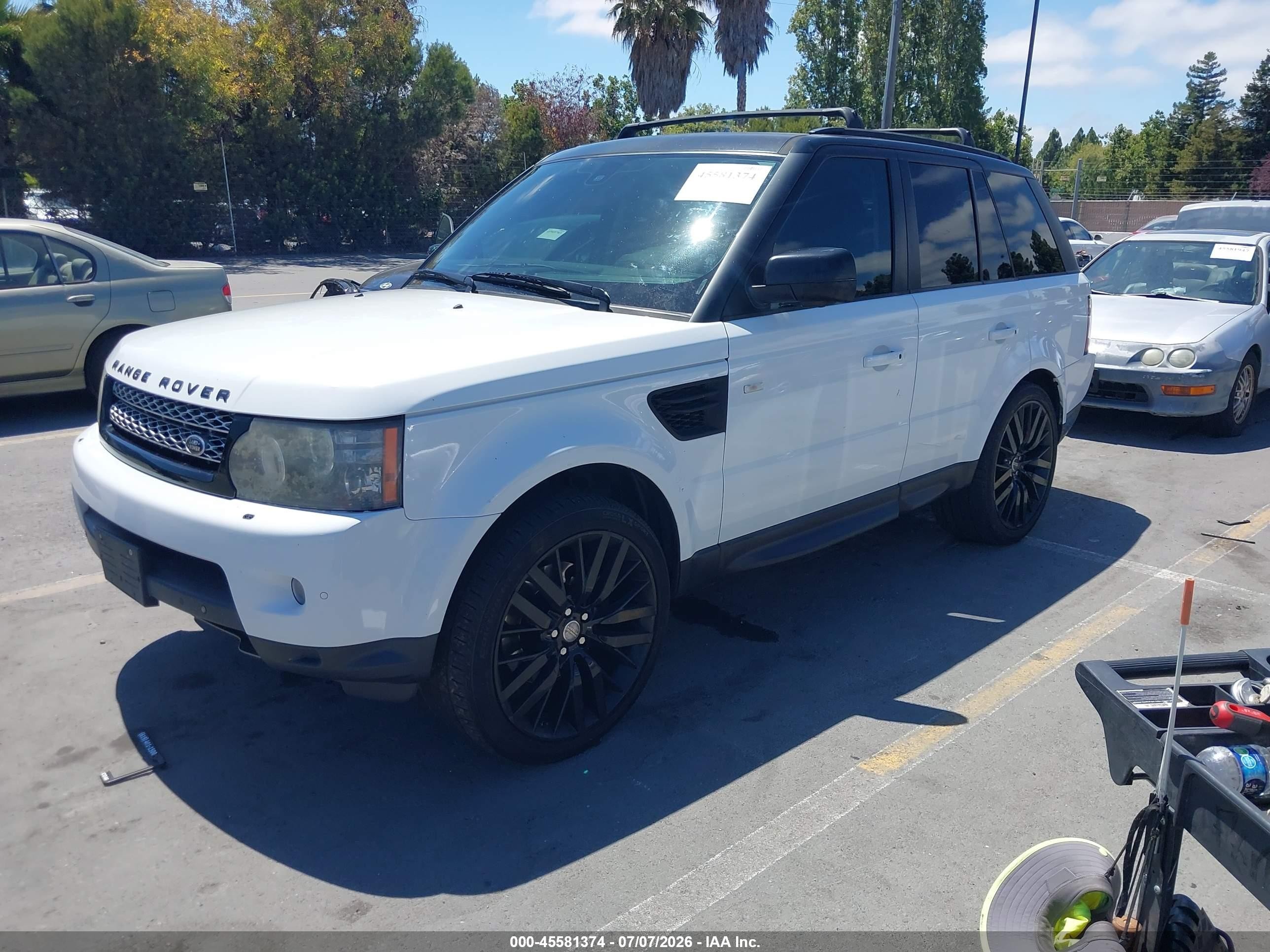2013 Land Rover Range Rover Sport Hse White vin: SALSK2D42DA801825