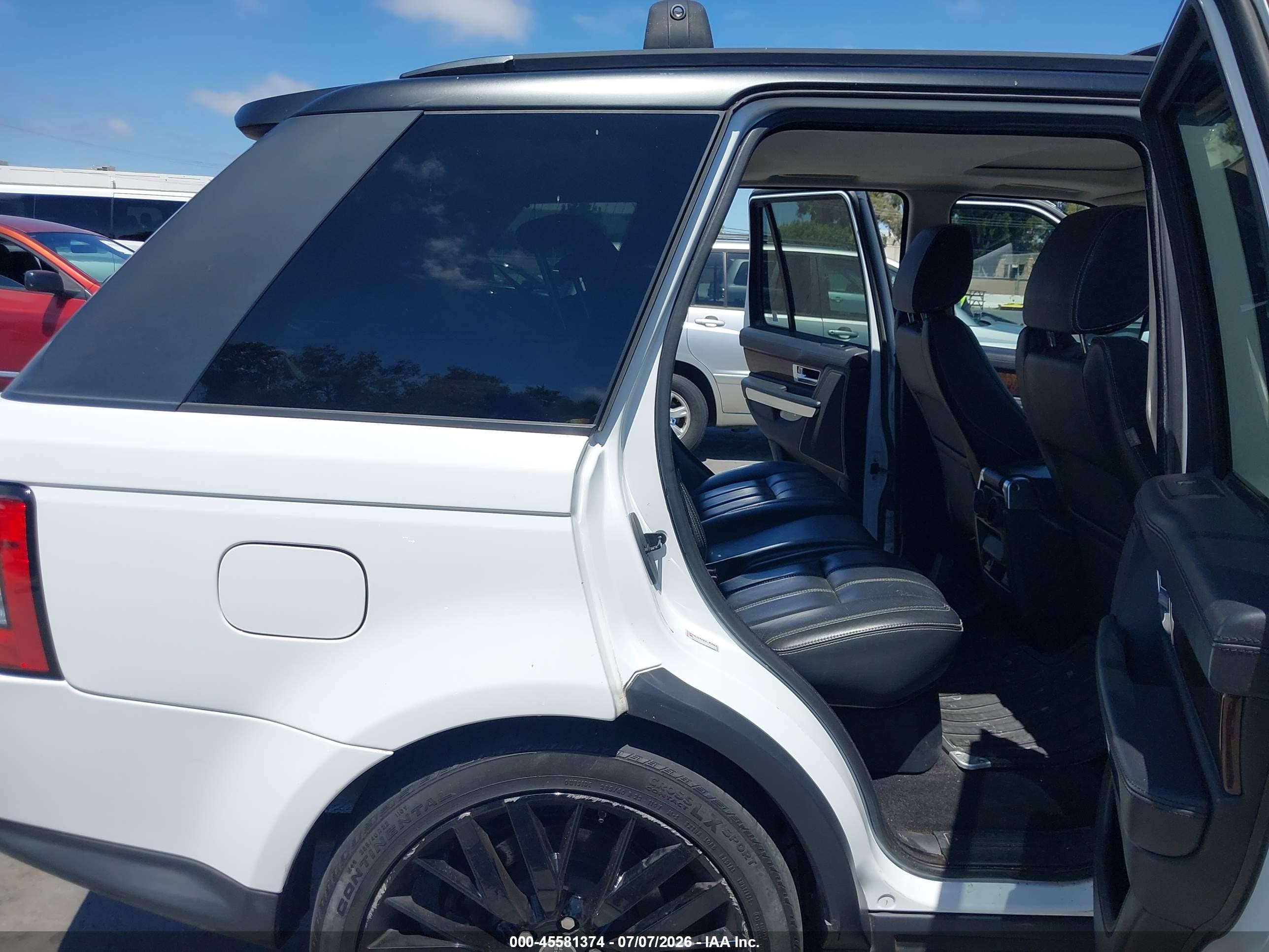 2013 Land Rover Range Rover Sport Hse White vin: SALSK2D42DA801825