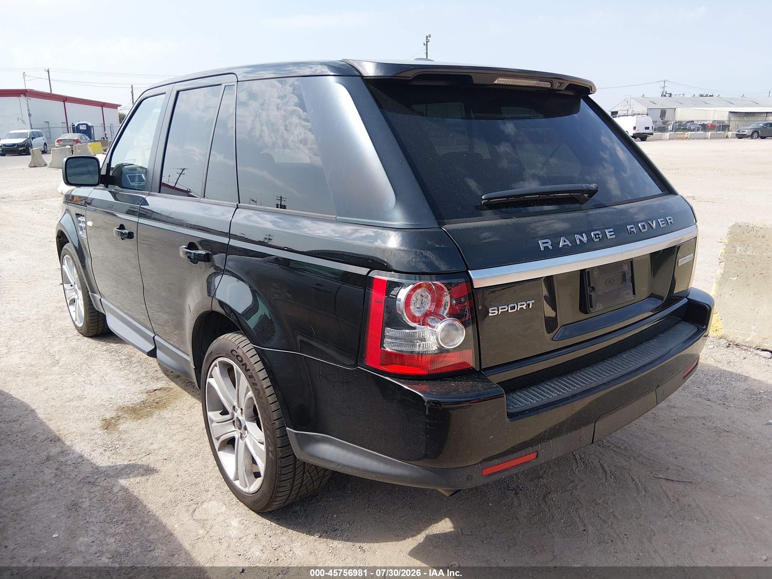 2013 Land Rover Range Rover Sport Hse Black vin: SALSK2D42DA806989
