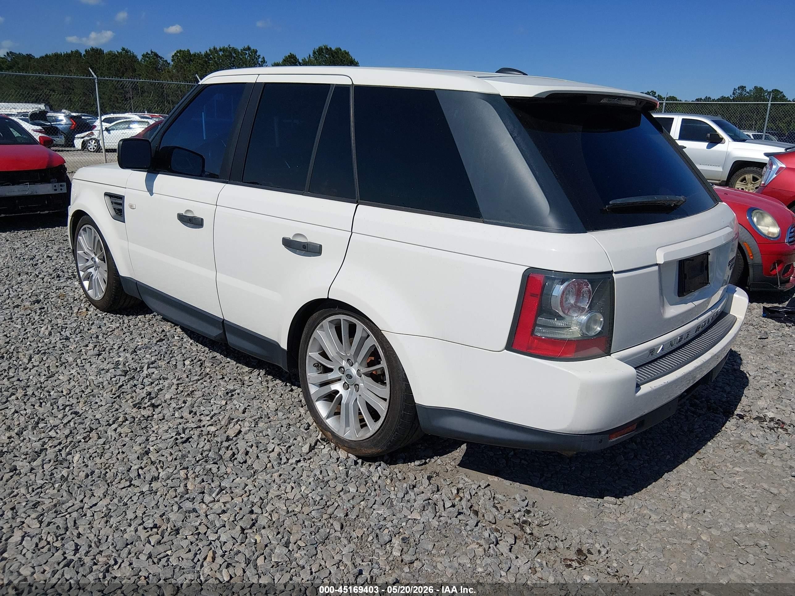 2010 Land Rover Range Rover Sport Hse White vin: SALSK2D43AA224279