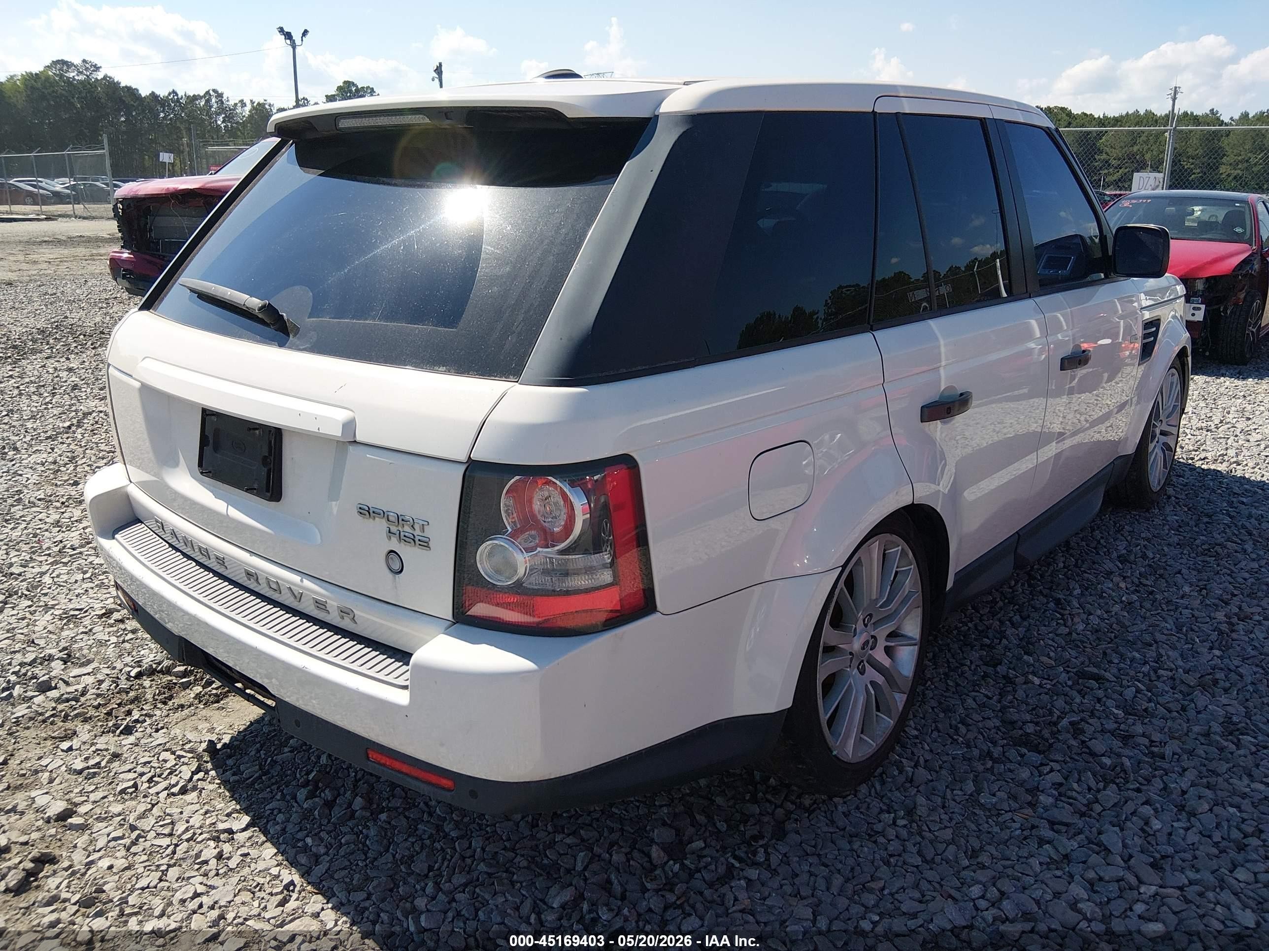 2010 Land Rover Range Rover Sport Hse White vin: SALSK2D43AA224279