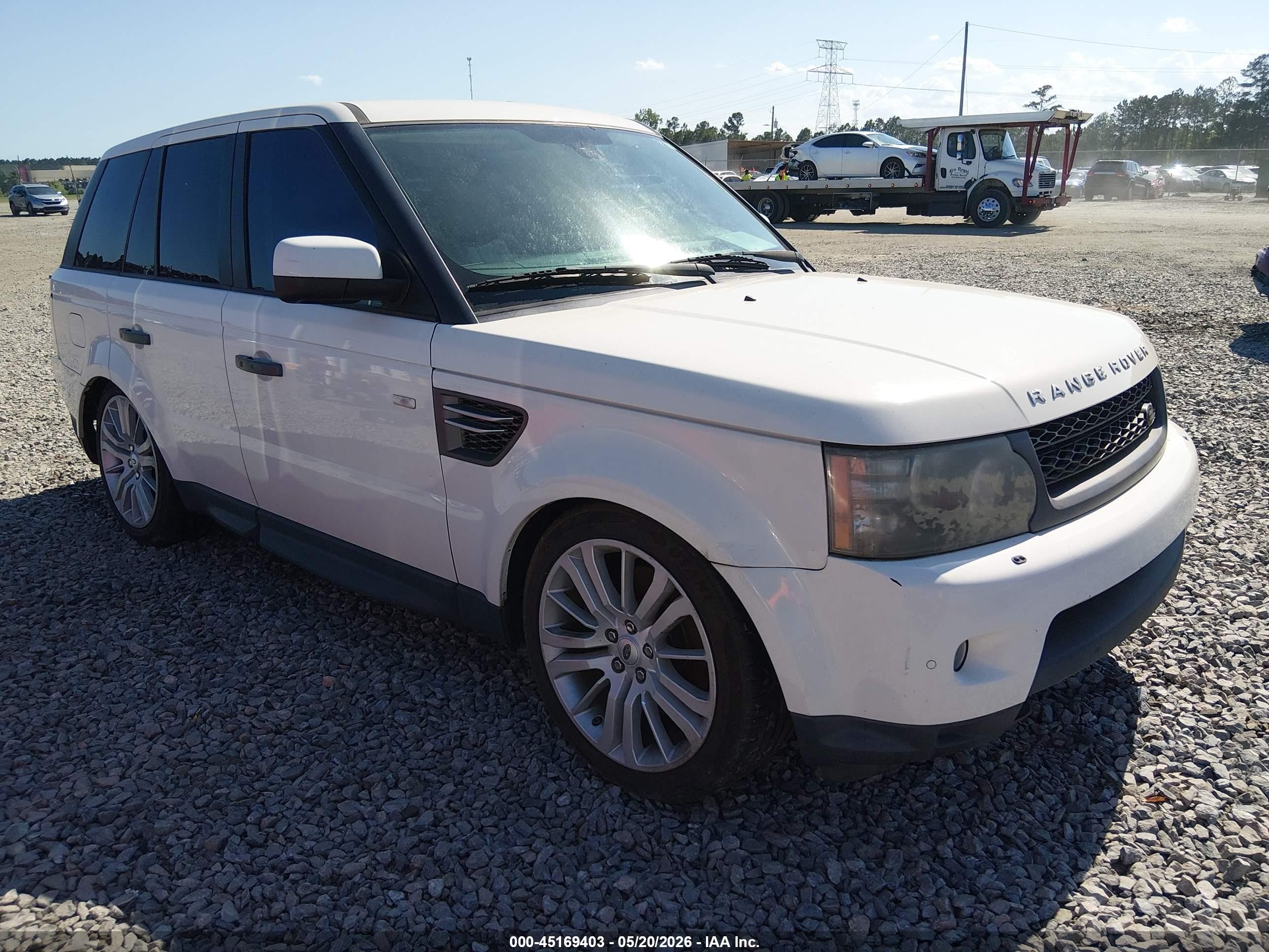 2010 Land Rover Range Rover Sport Hse White vin: SALSK2D43AA224279