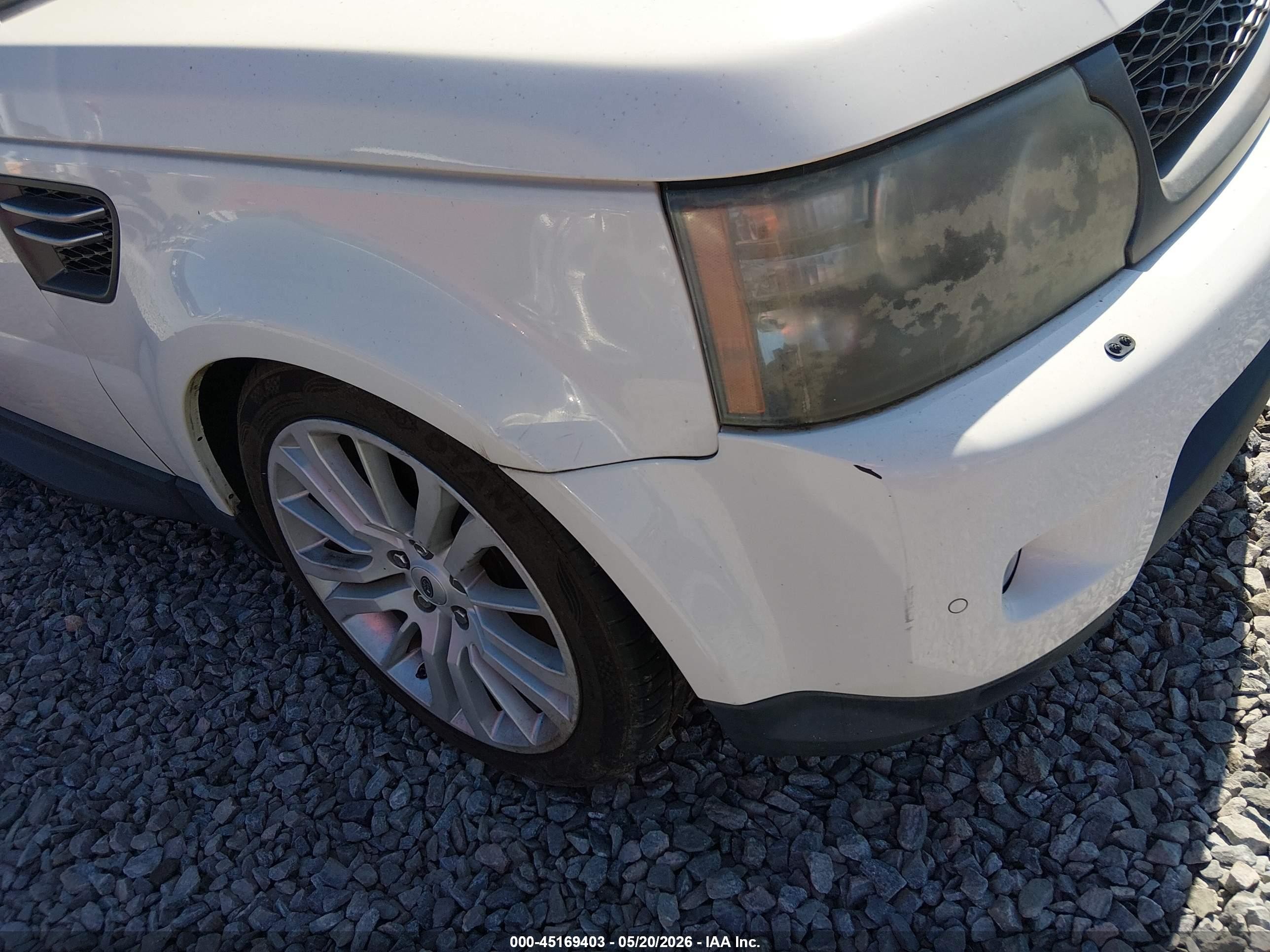 2010 Land Rover Range Rover Sport Hse White vin: SALSK2D43AA224279