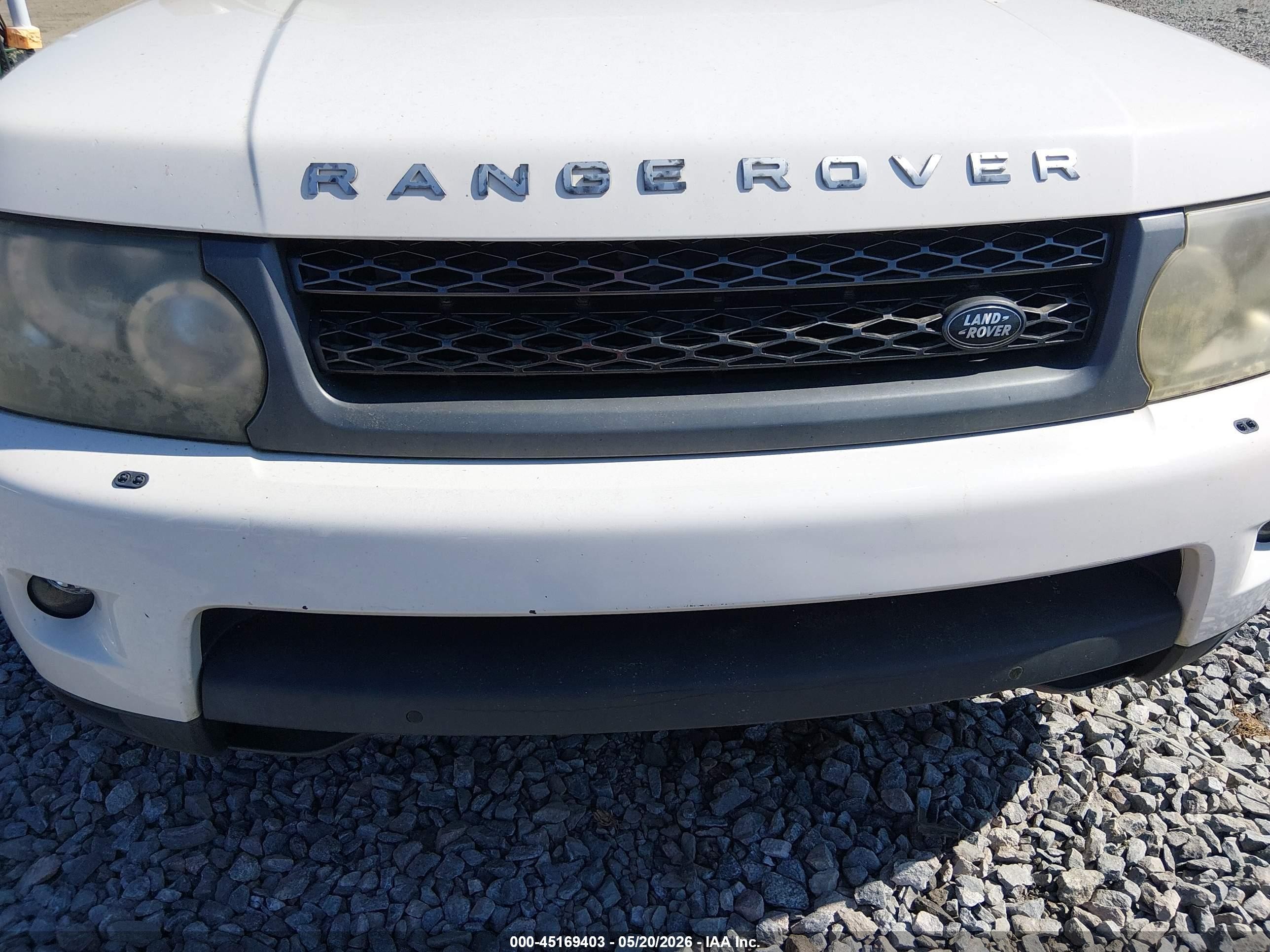 2010 Land Rover Range Rover Sport Hse White vin: SALSK2D43AA224279