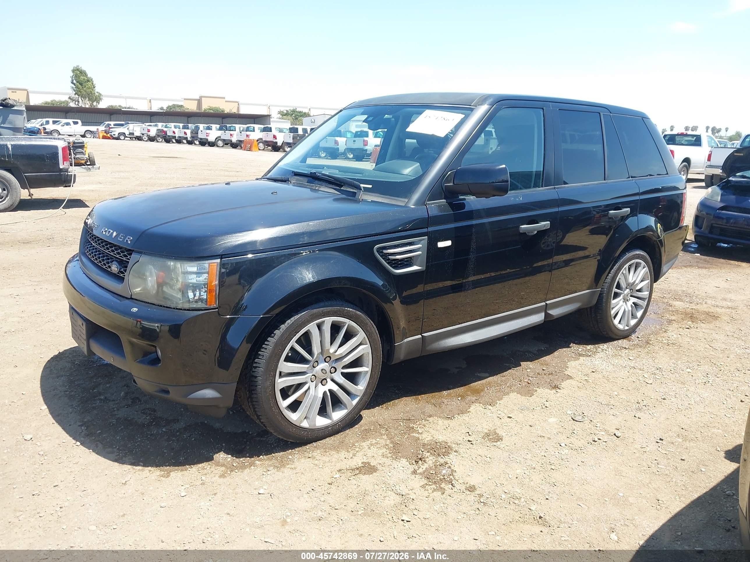 2011 Land Rover Range Rover Sport Hse Black vin: SALSK2D43BA260653