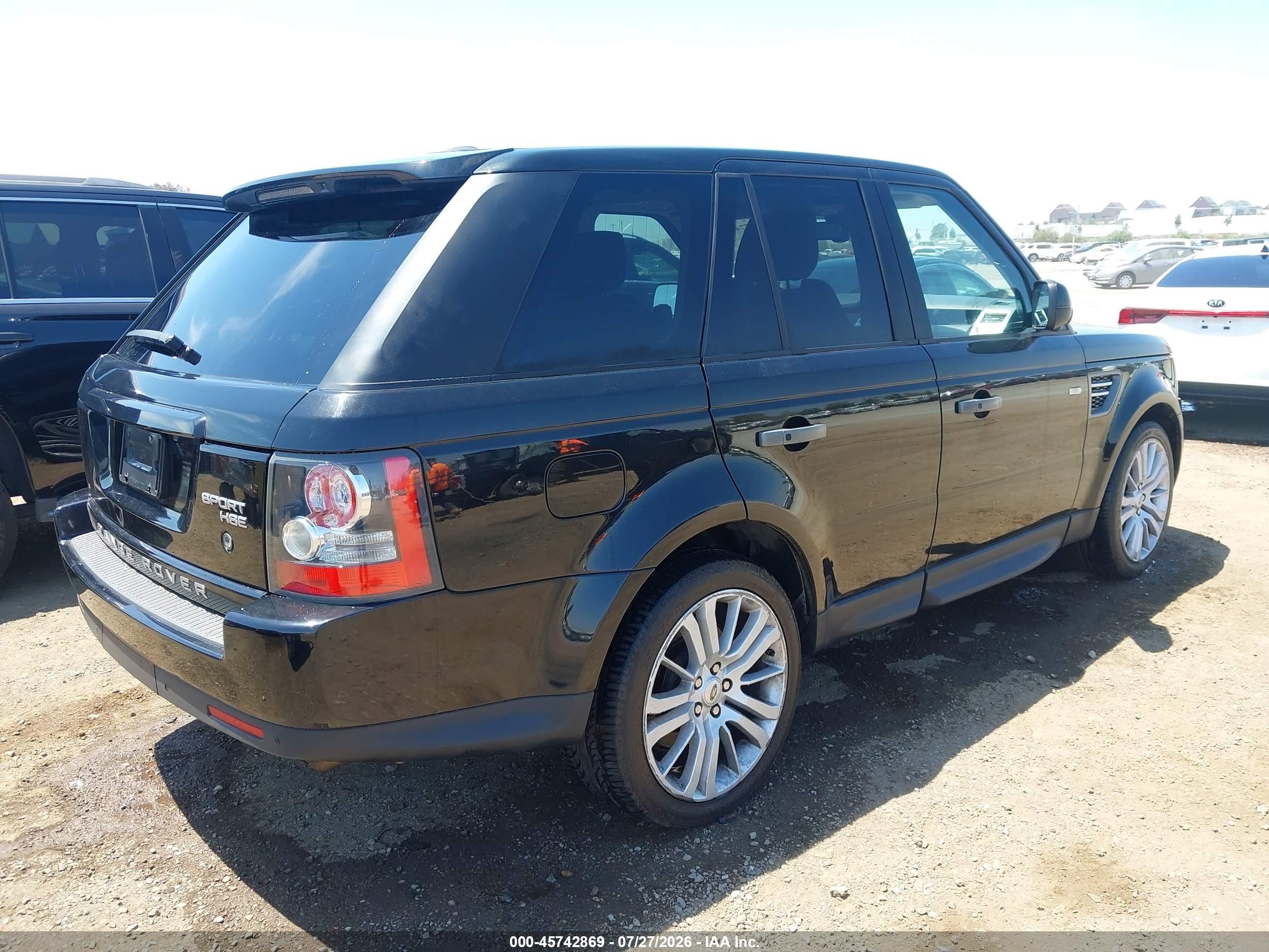 2011 Land Rover Range Rover Sport Hse Black vin: SALSK2D43BA260653