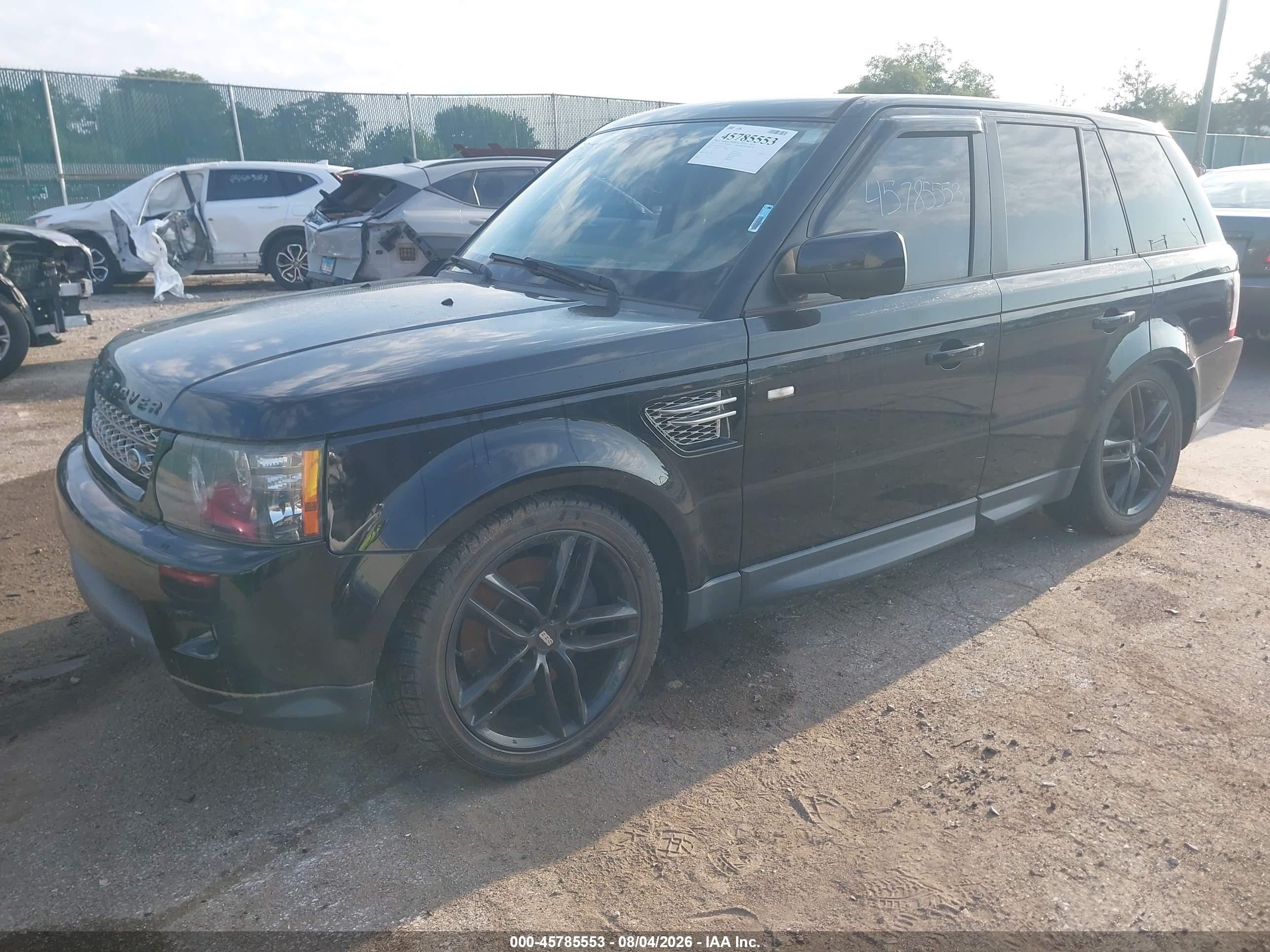 2013 Land Rover Range Rover Sport Hse Black vin: SALSK2D43DA797333