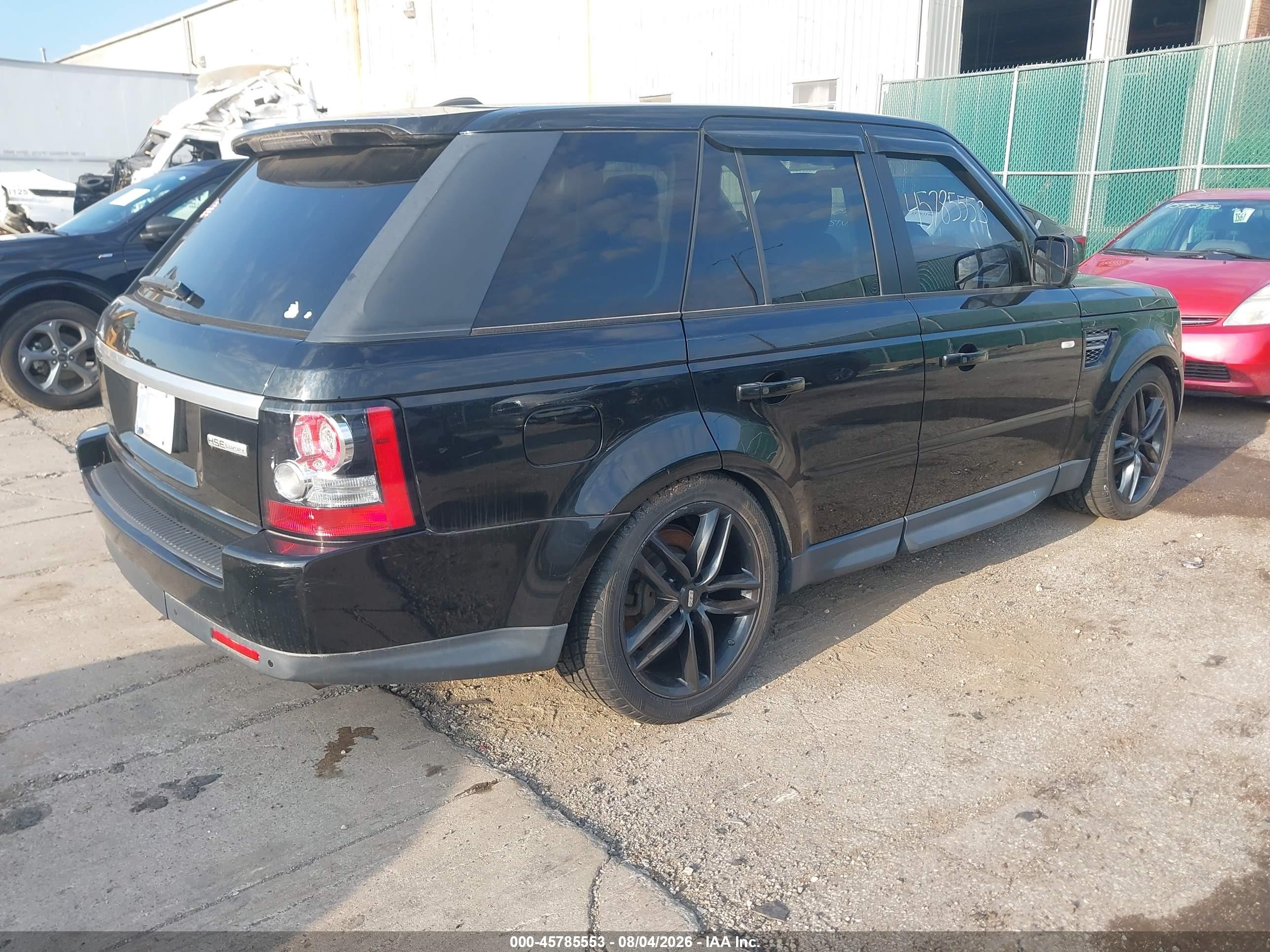 2013 Land Rover Range Rover Sport Hse Black vin: SALSK2D43DA797333