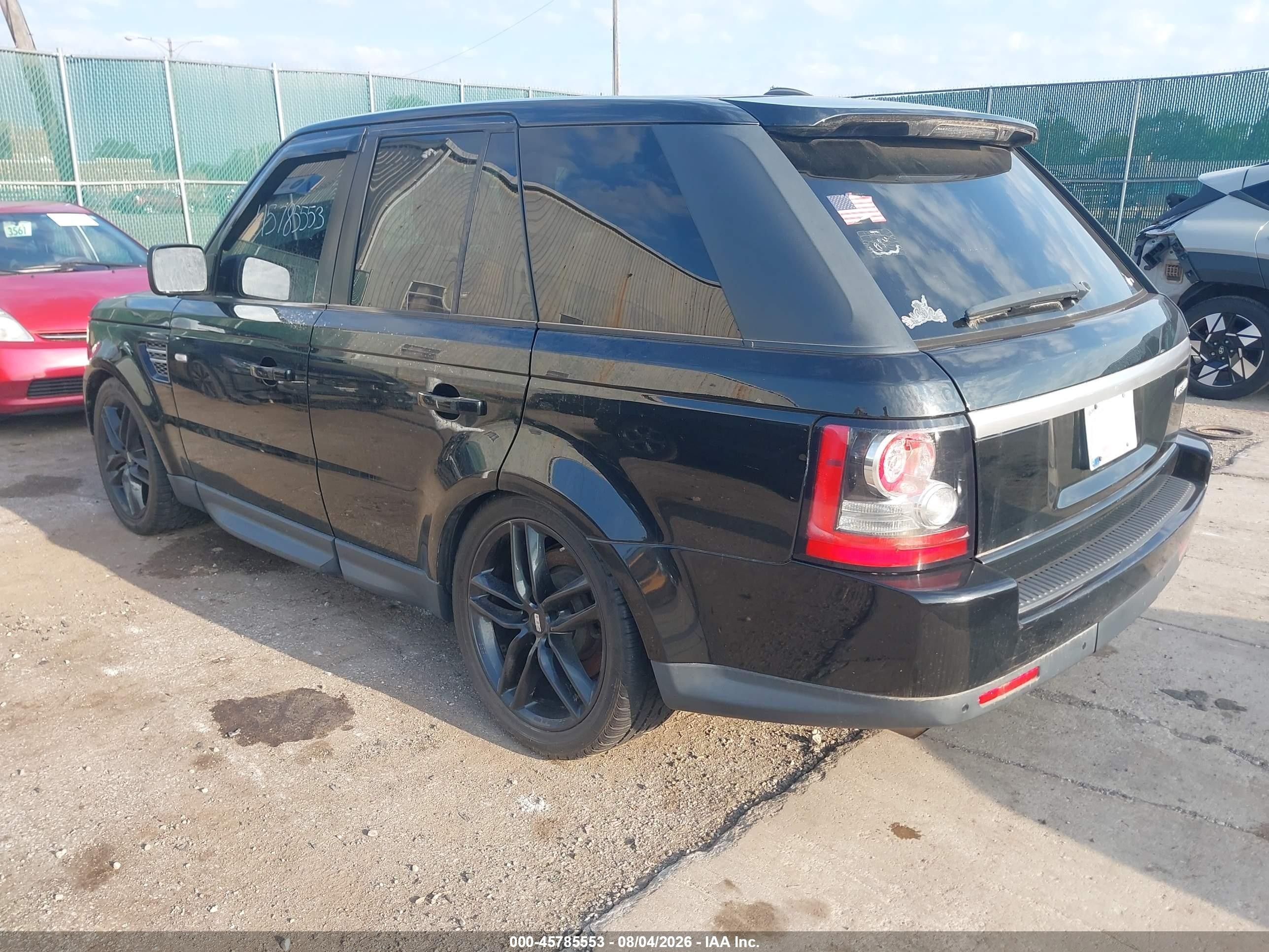 2013 Land Rover Range Rover Sport Hse Black vin: SALSK2D43DA797333