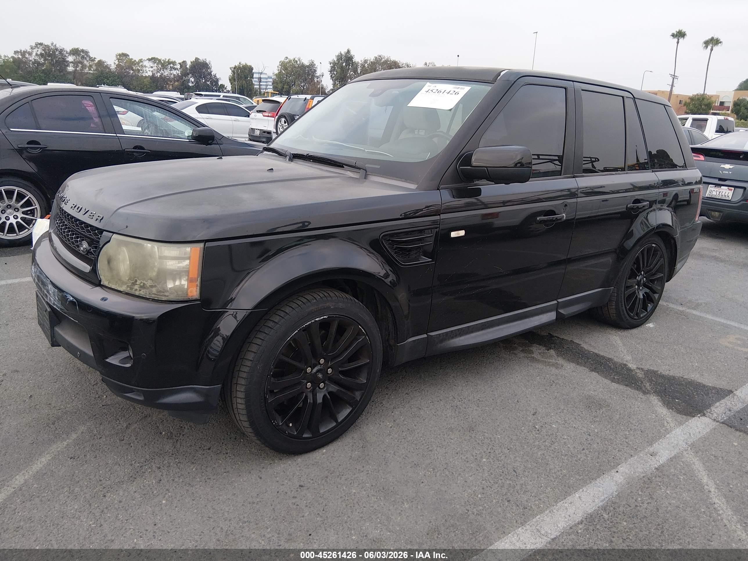 2010 Land Rover Range Rover Sport Hse Black vin: SALSK2D44AA251586
