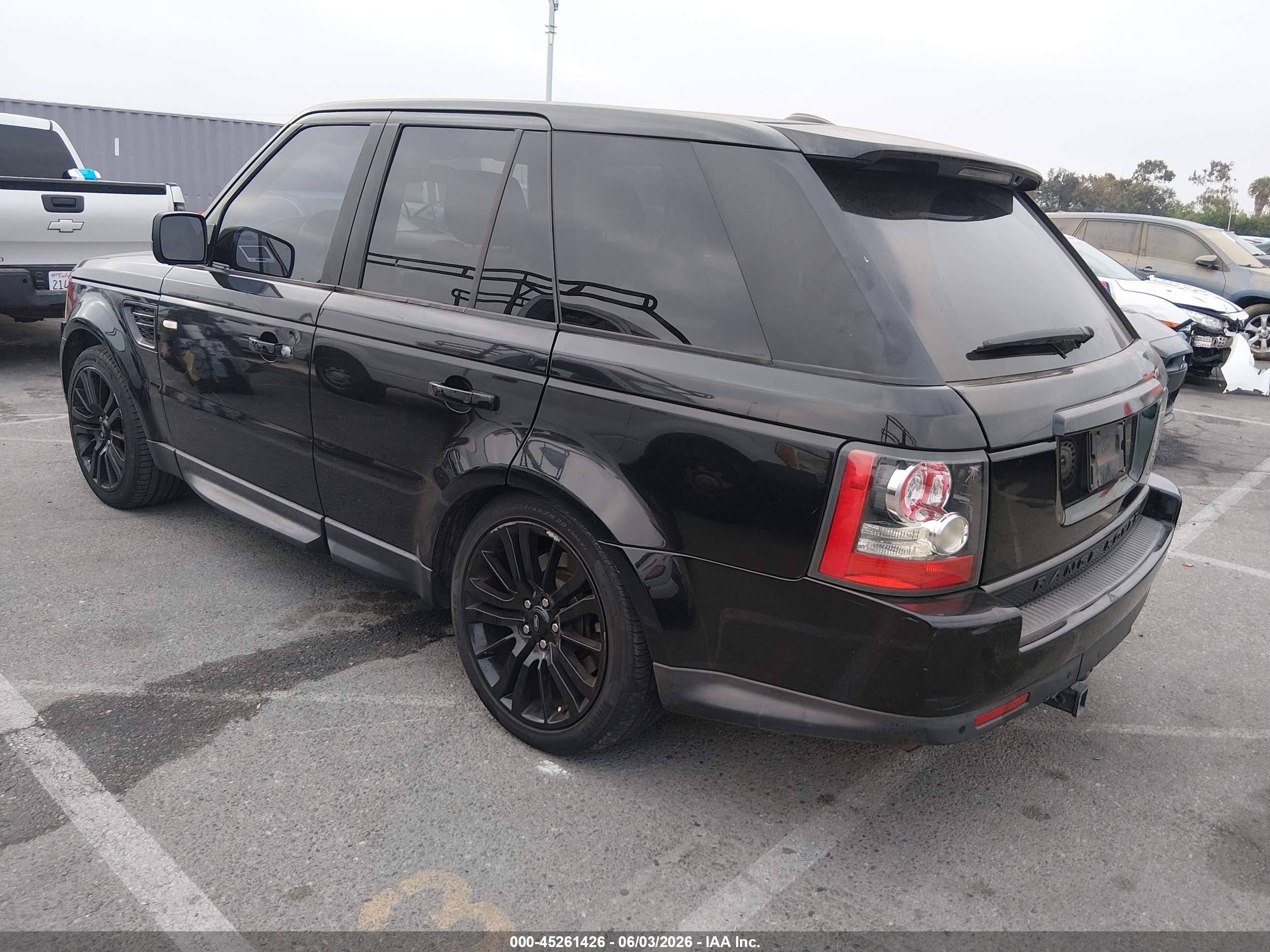 2010 Land Rover Range Rover Sport Hse Black vin: SALSK2D44AA251586