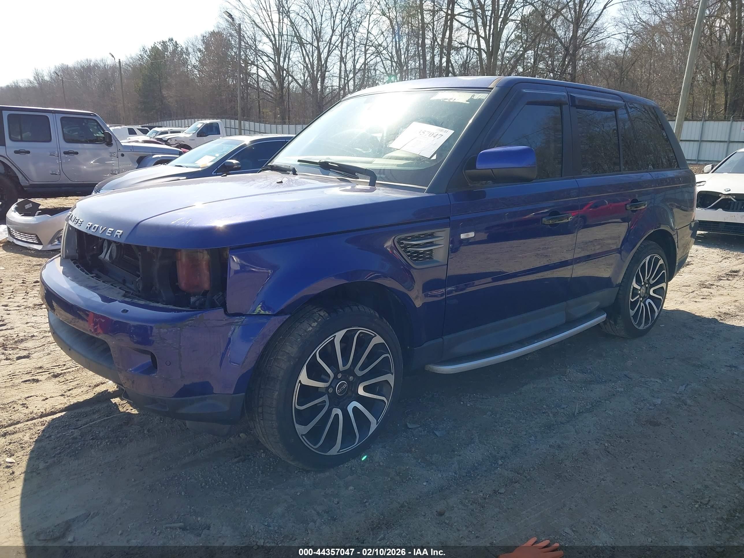 2010 Land Rover Range Rover Sport Hse Blue vin: SALSK2D44AA252673