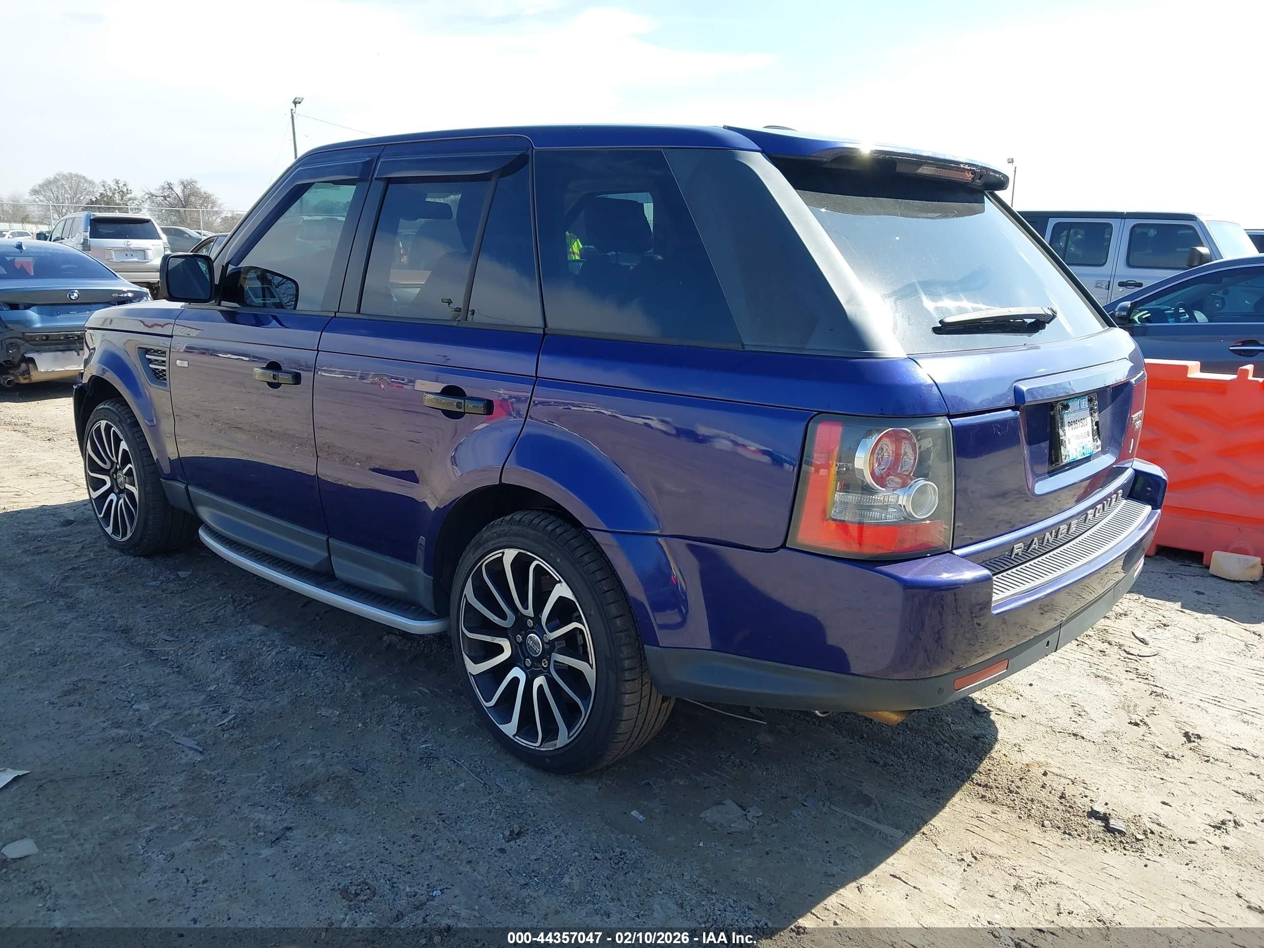 2010 Land Rover Range Rover Sport Hse Blue vin: SALSK2D44AA252673