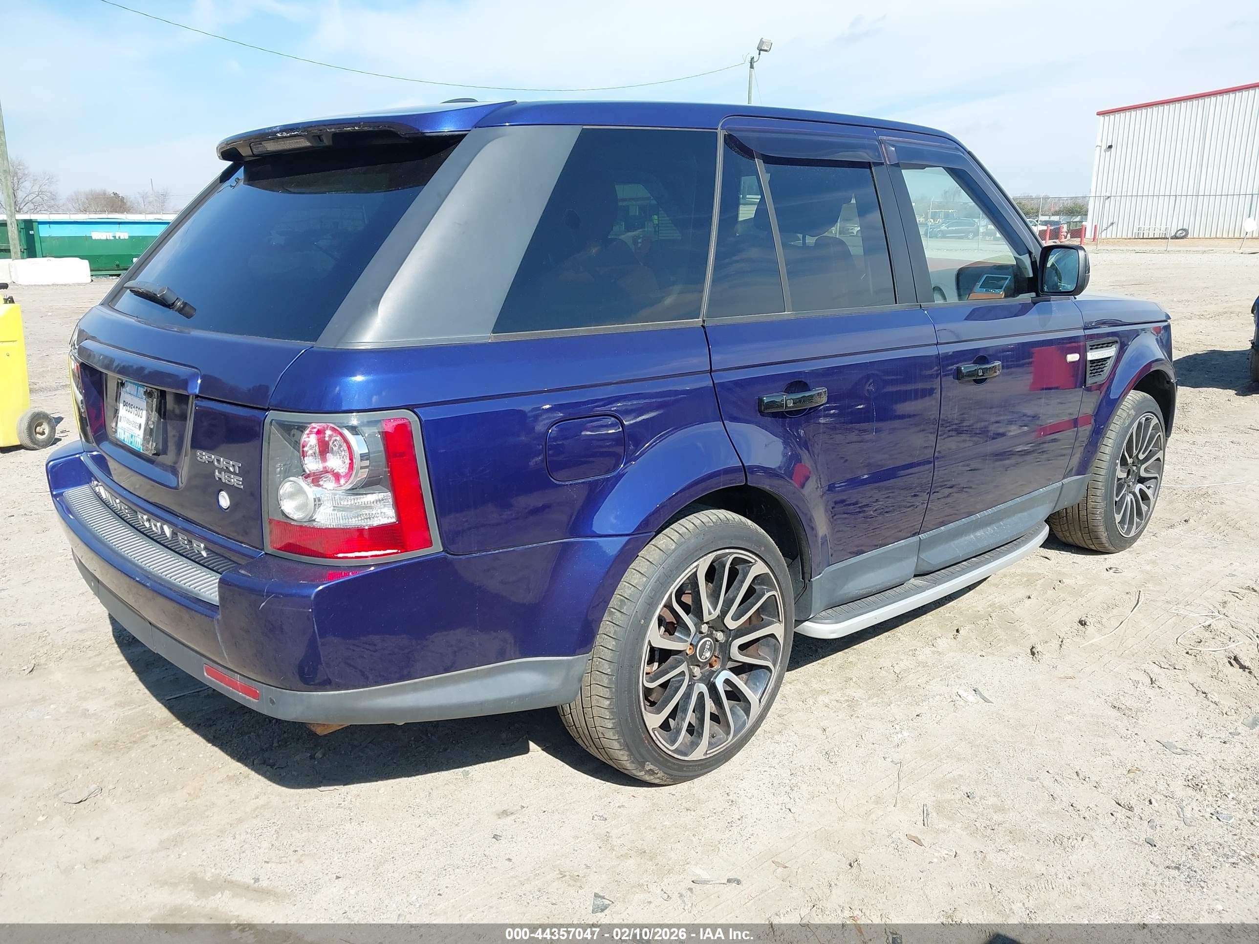 2010 Land Rover Range Rover Sport Hse Blue vin: SALSK2D44AA252673