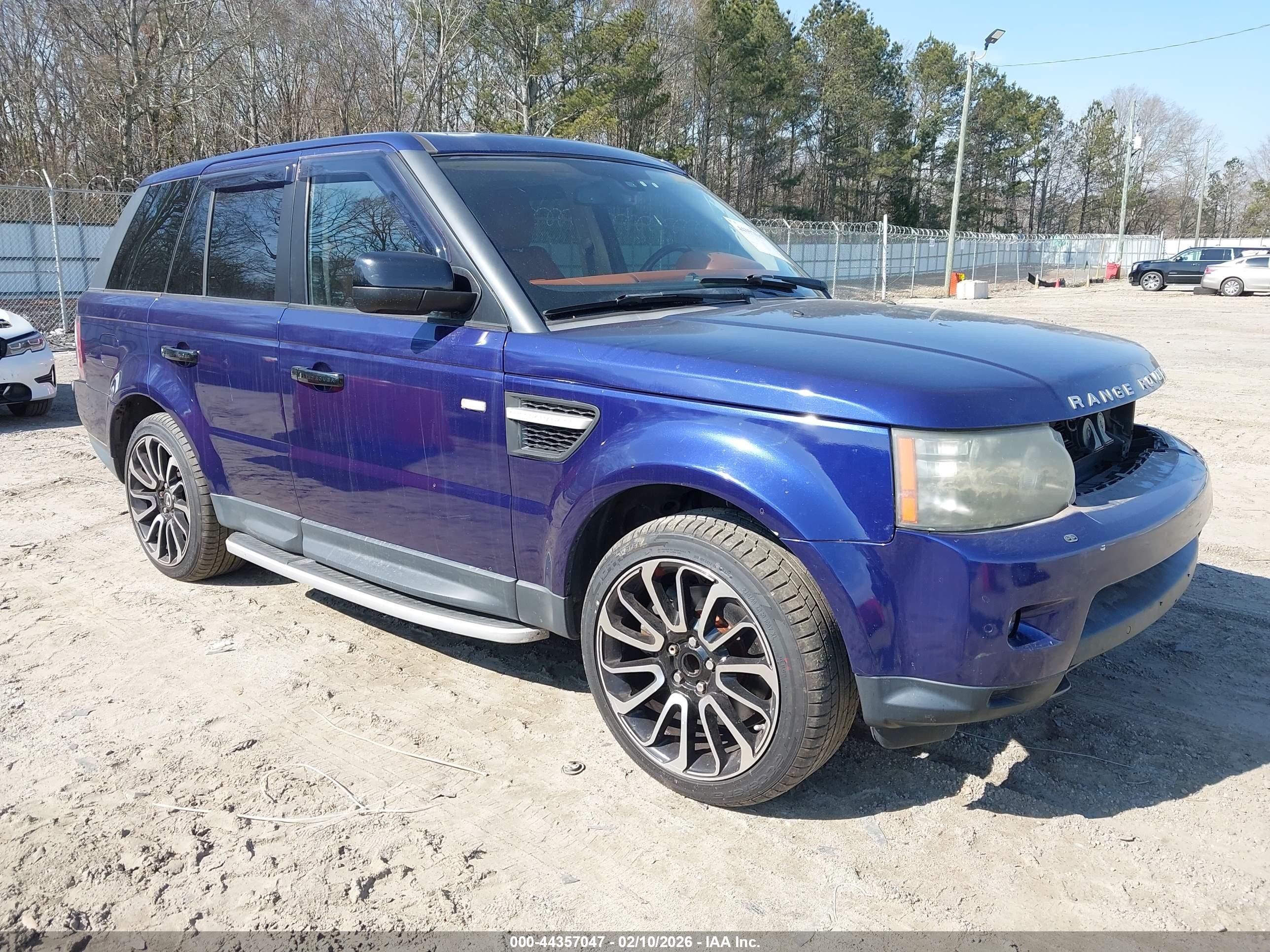 2010 Land Rover Range Rover Sport Hse Blue vin: SALSK2D44AA252673