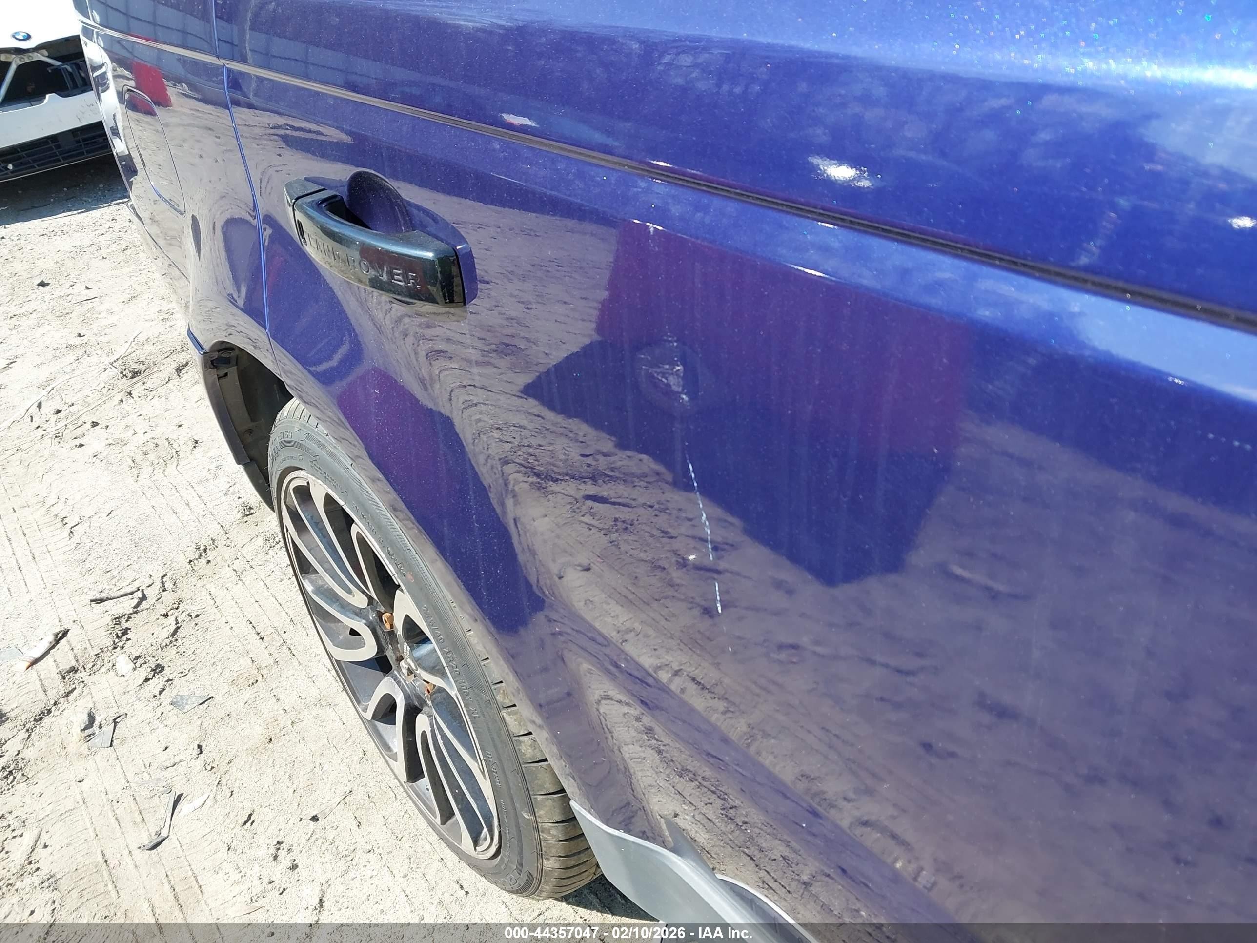 2010 Land Rover Range Rover Sport Hse Blue vin: SALSK2D44AA252673
