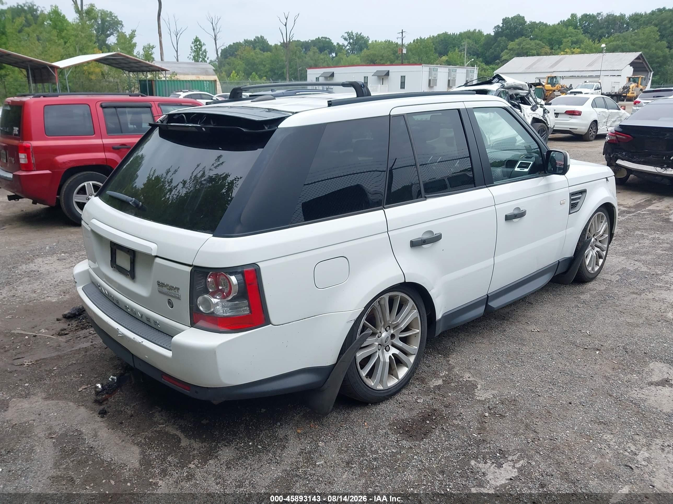 2011 Land Rover Range Rover Sport Hse White vin: SALSK2D44BA287523