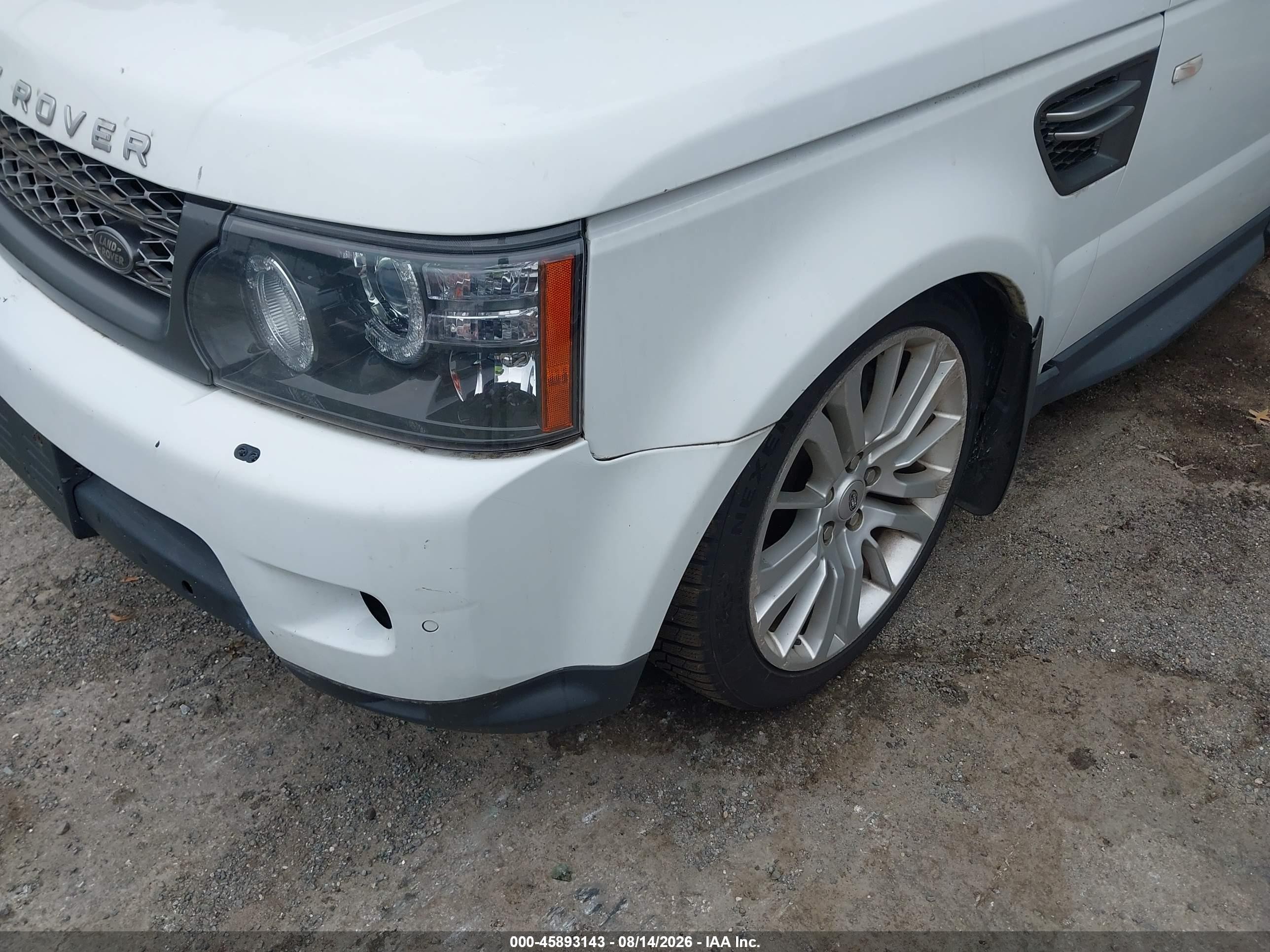 2011 Land Rover Range Rover Sport Hse White vin: SALSK2D44BA287523
