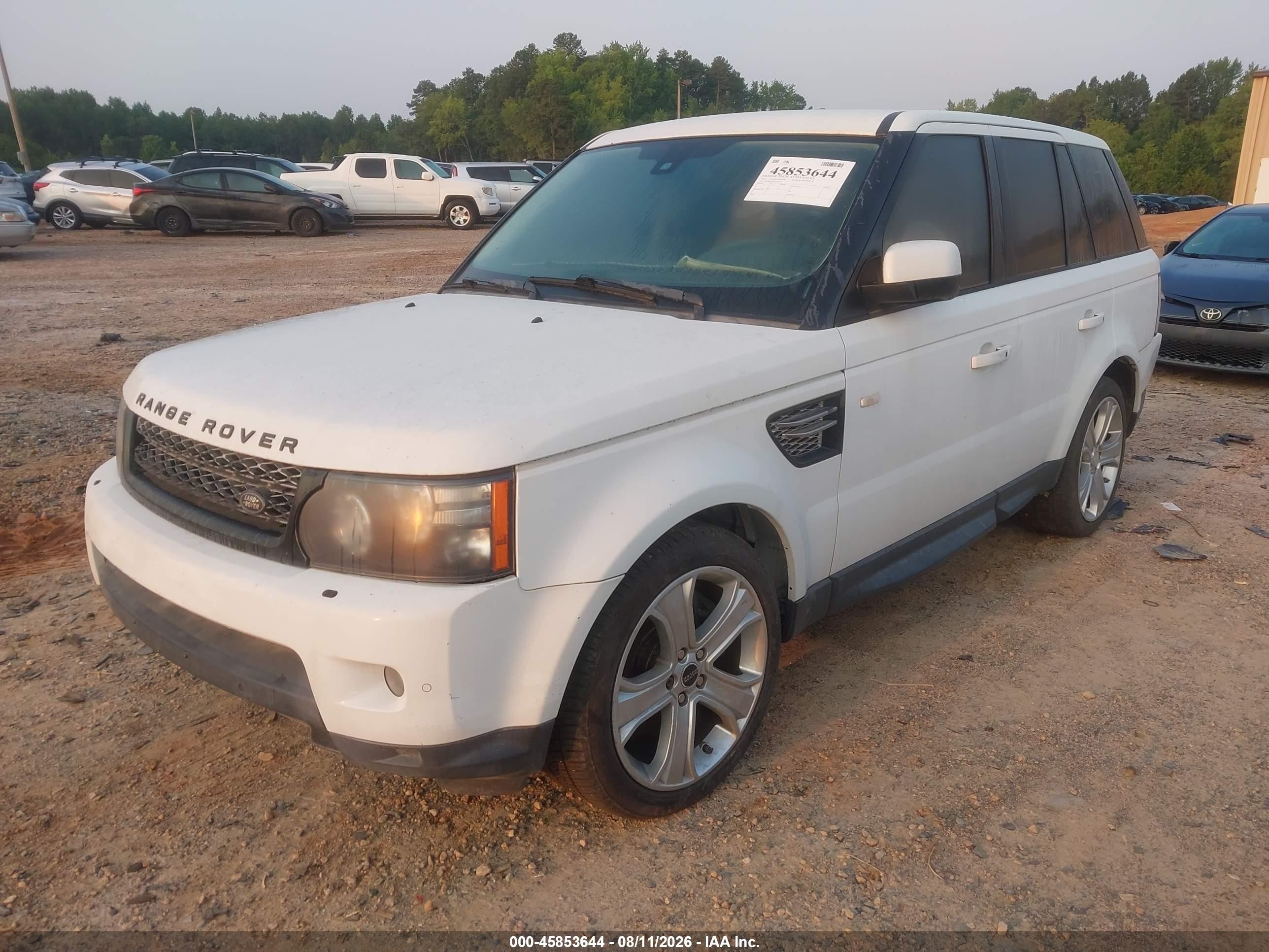 2012 Land Rover Range Rover Sport Hse White vin: SALSK2D44CA737365