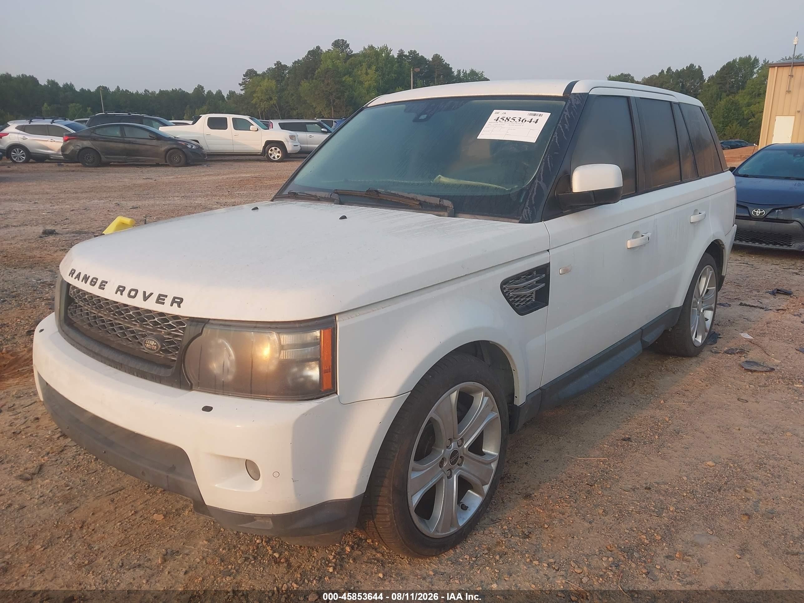 2012 Land Rover Range Rover Sport Hse White vin: SALSK2D44CA737365