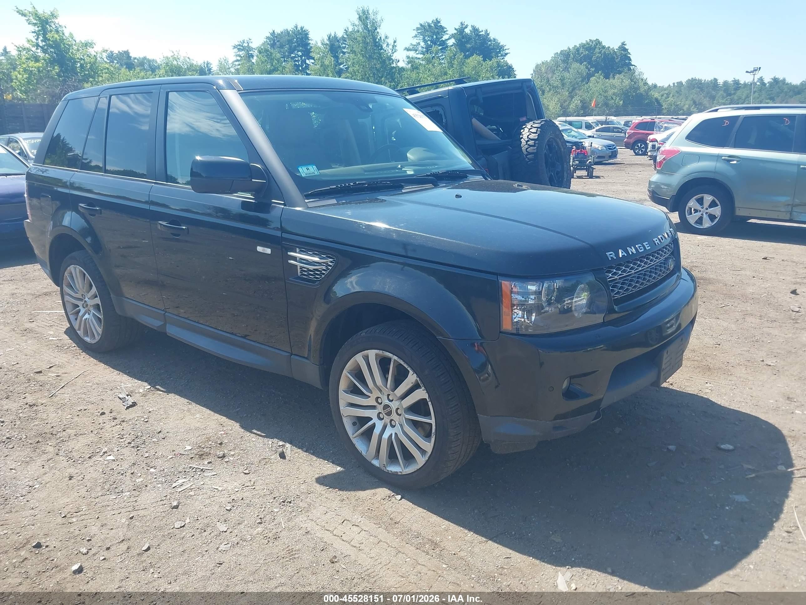 2013 Land Rover Range Rover Sport Hse Black vin: SALSK2D44DA765104