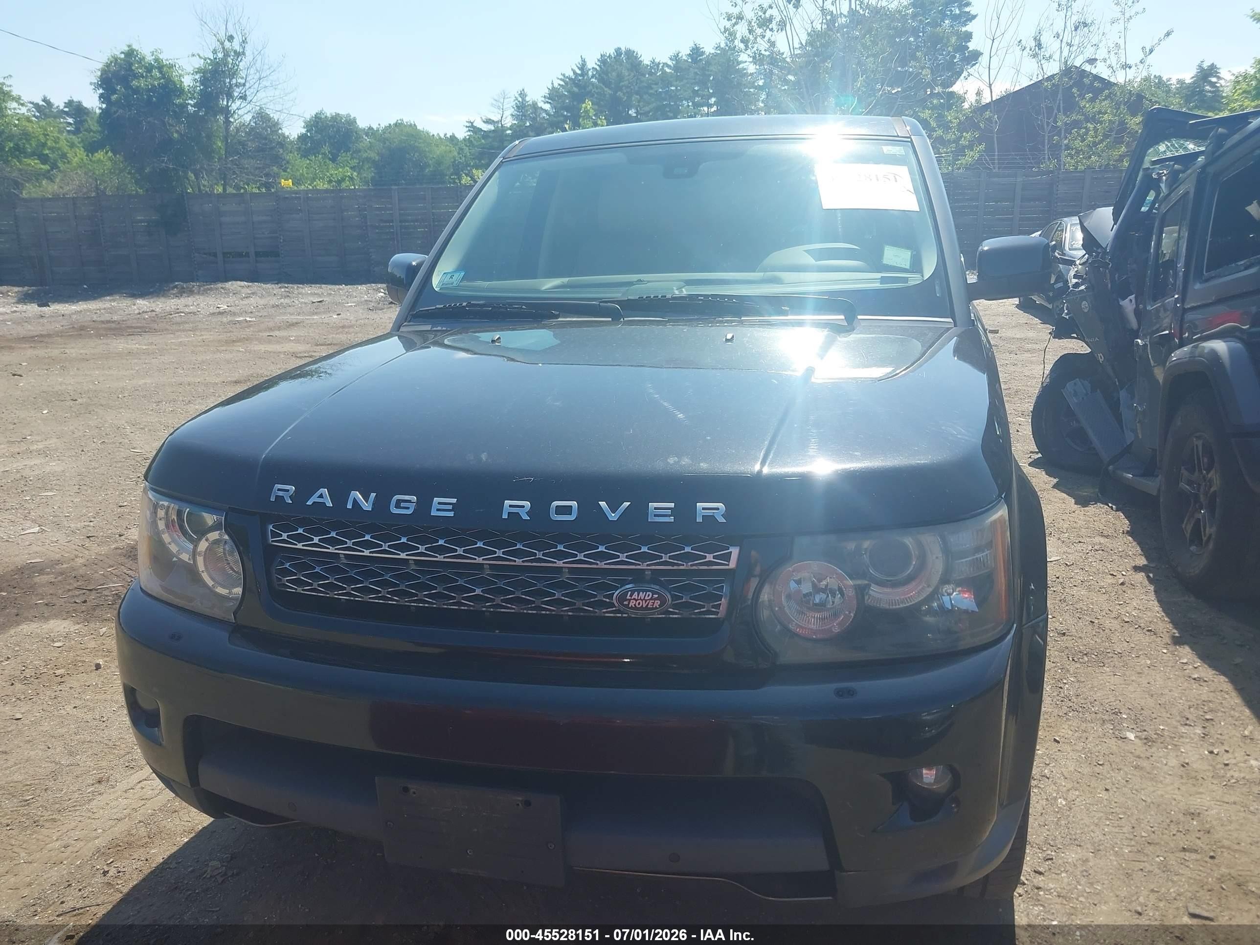 2013 Land Rover Range Rover Sport Hse Black vin: SALSK2D44DA765104