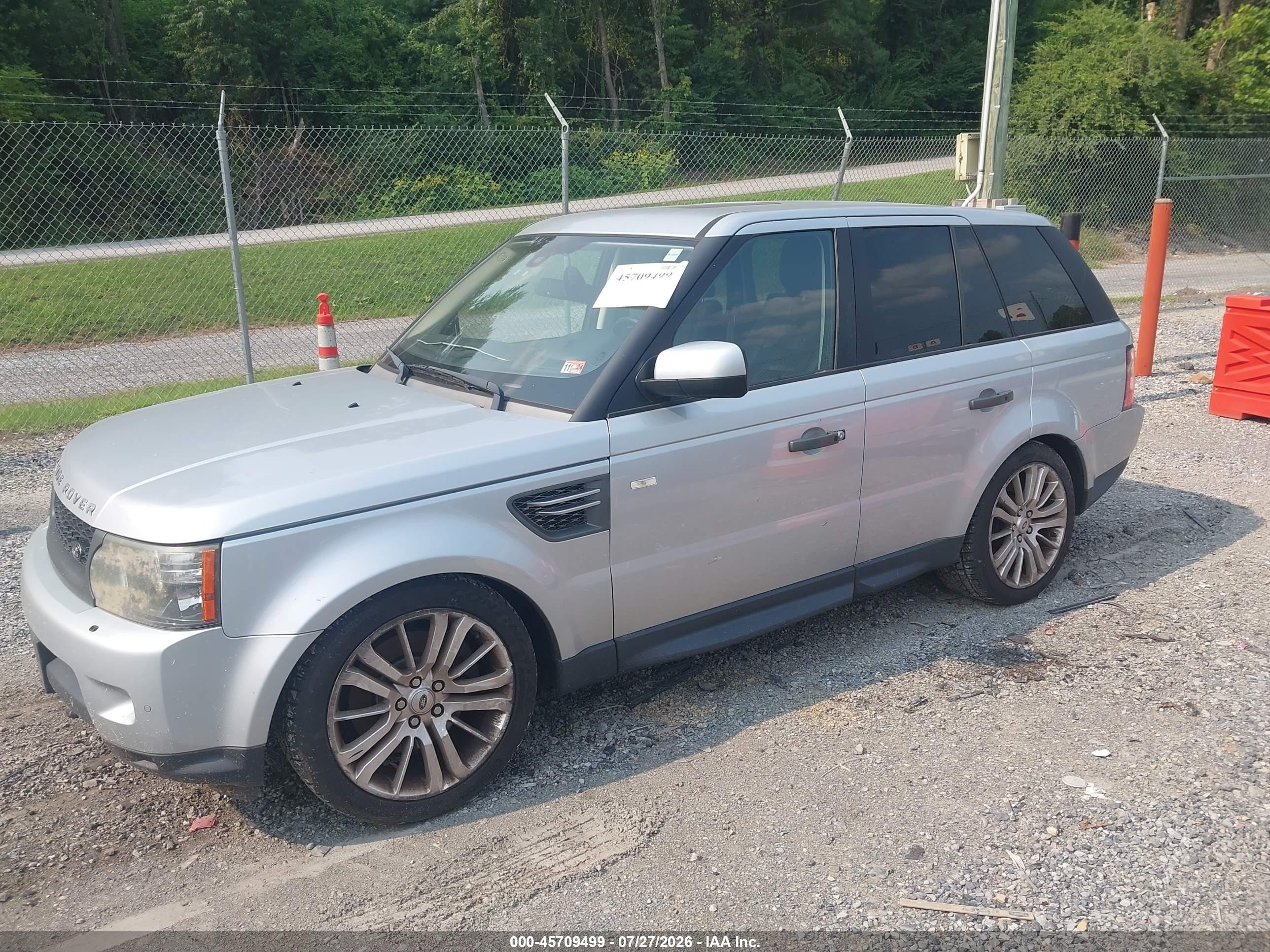2011 Land Rover Range Rover Sport Hse Silver vin: SALSK2D45BA264042