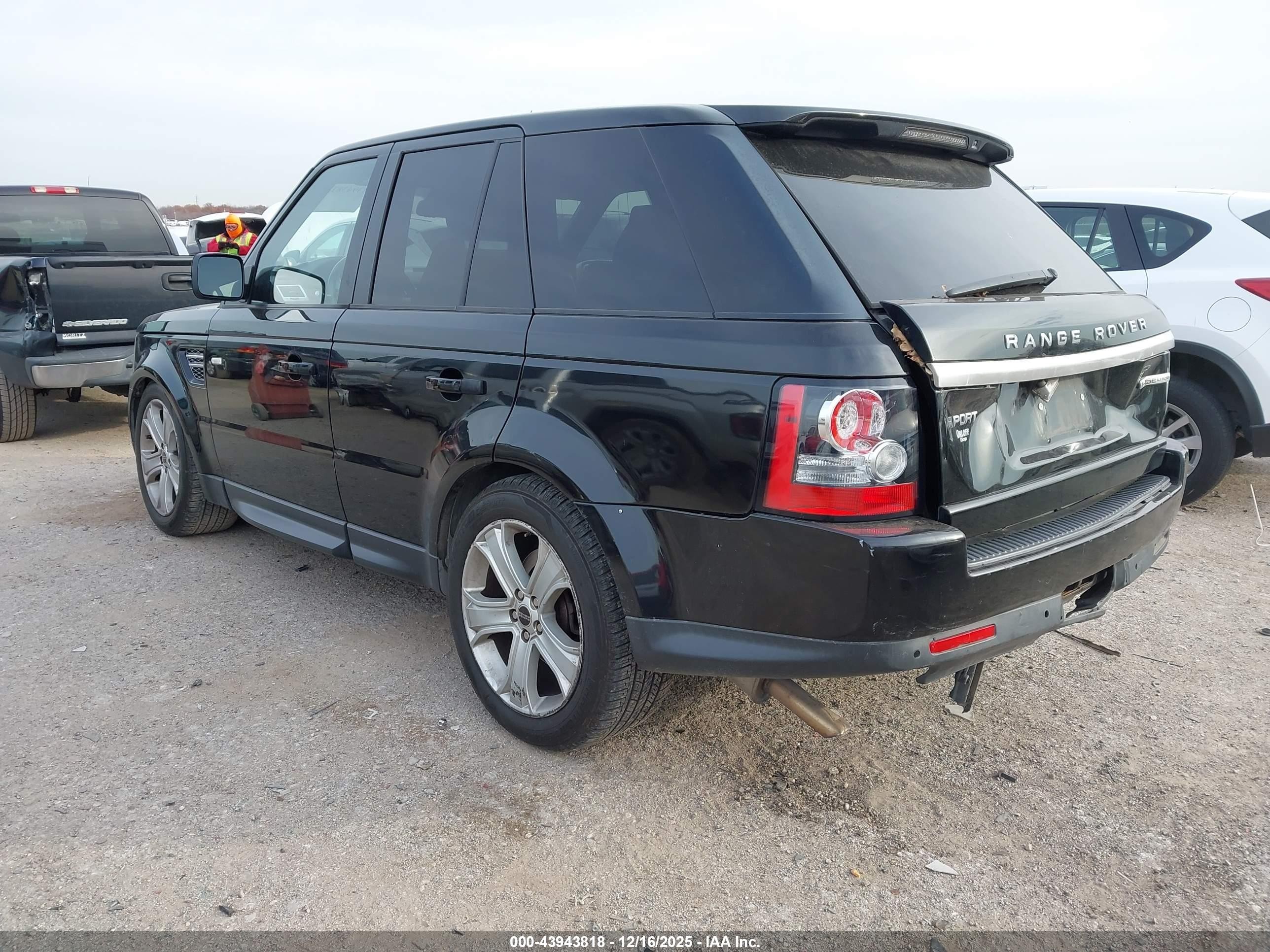 2012 Land Rover Range Rover Sport Hse Black vin: SALSK2D45CA753154