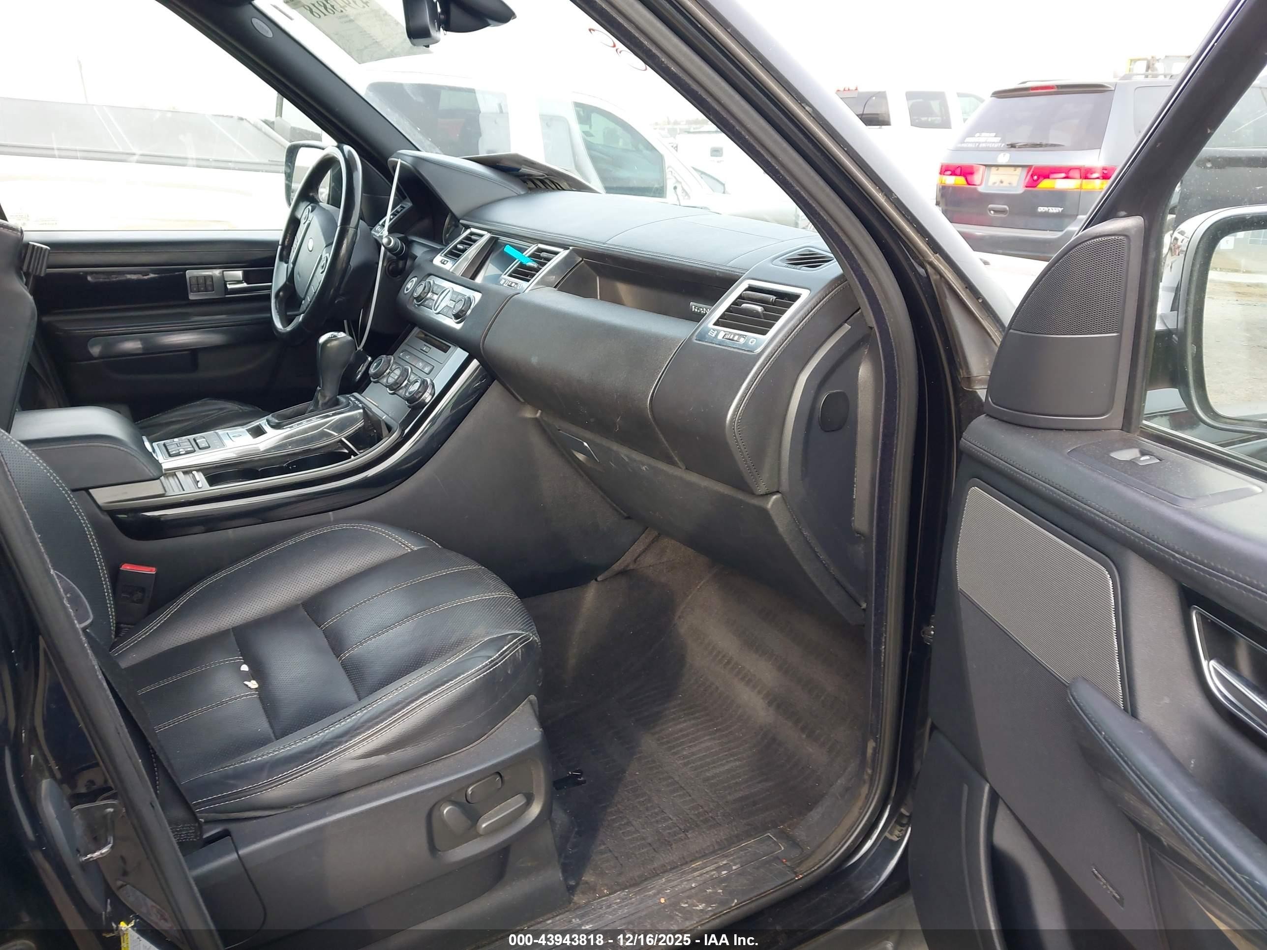 2012 Land Rover Range Rover Sport Hse Black vin: SALSK2D45CA753154