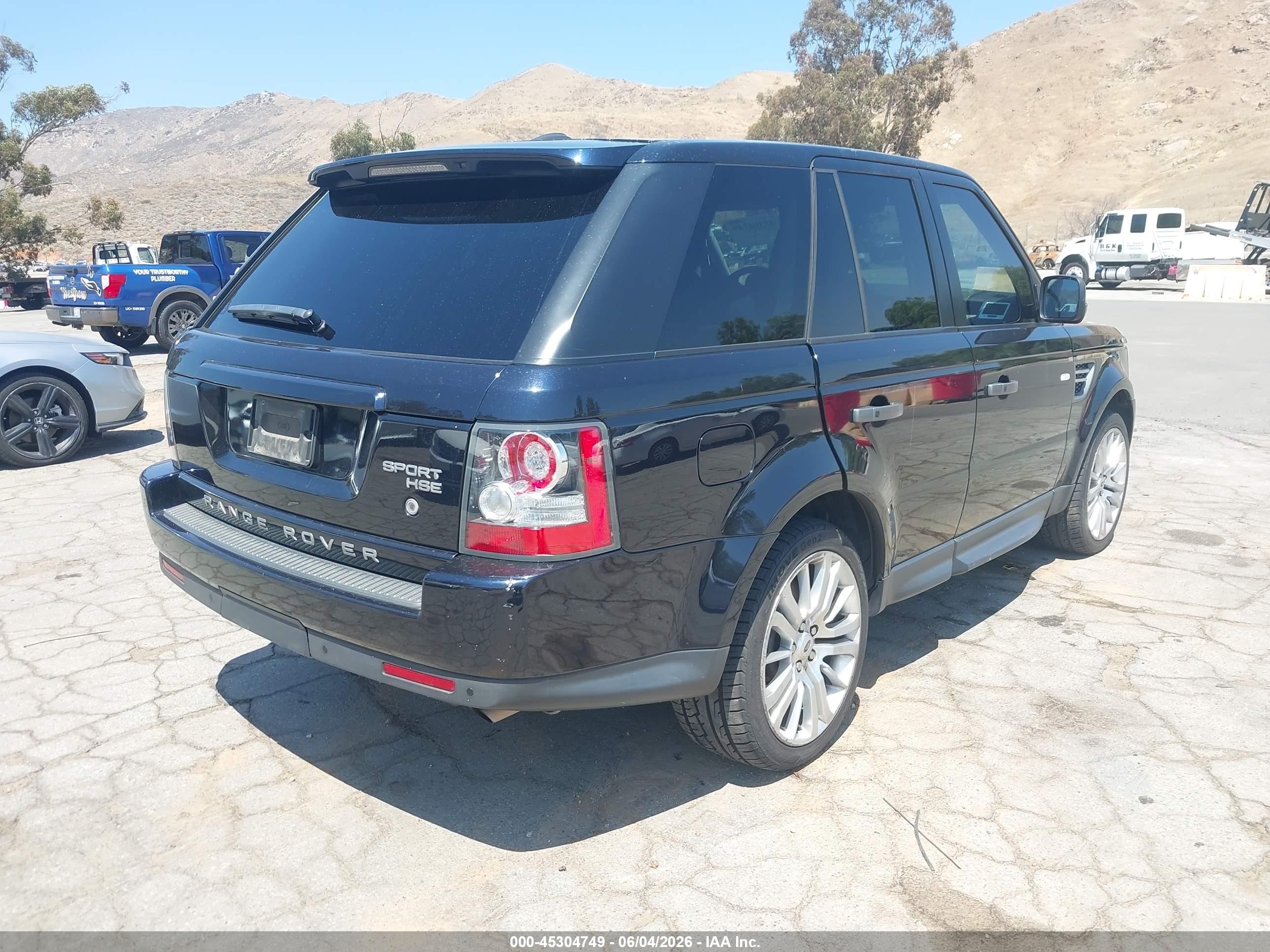 2010 Land Rover Range Rover Sport Hse Black vin: SALSK2D46AA253632