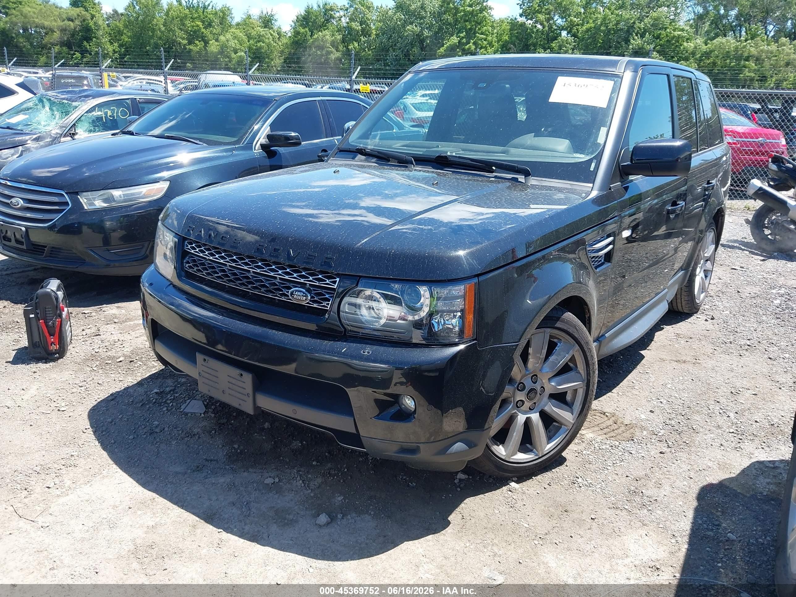 2013 Land Rover Range Rover Sport Hse Black vin: SALSK2D46DA781966