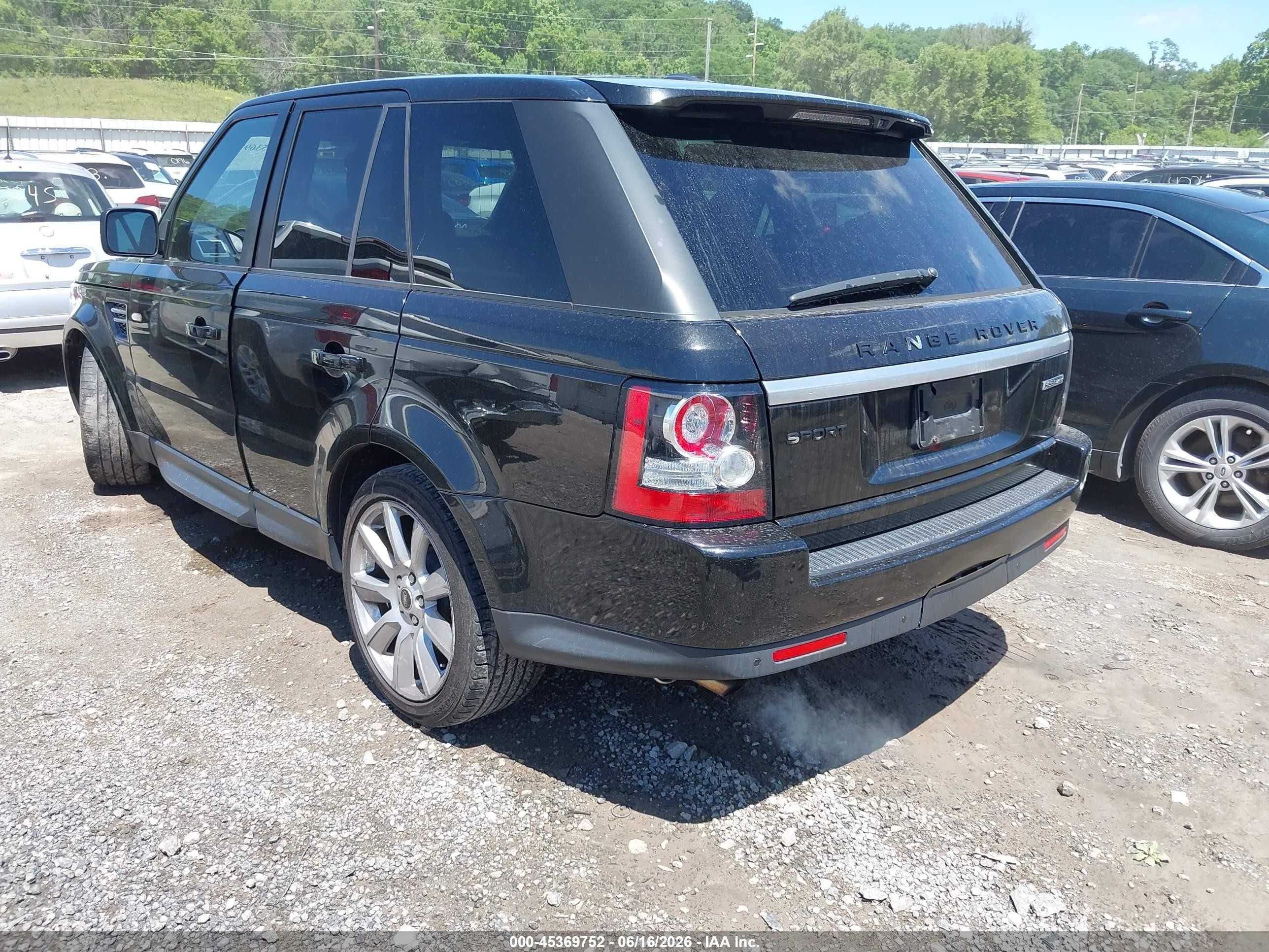 2013 Land Rover Range Rover Sport Hse Black vin: SALSK2D46DA781966