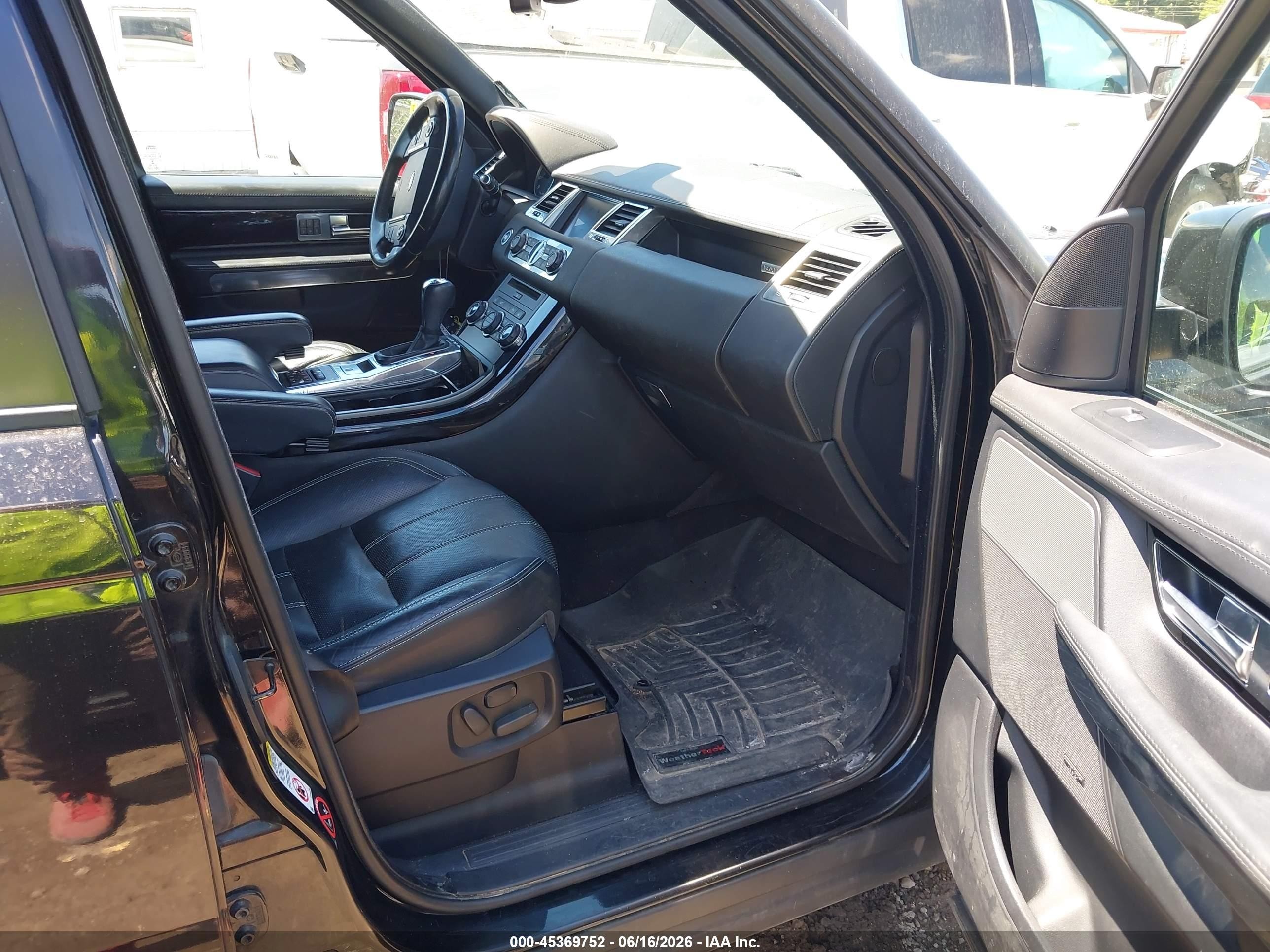 2013 Land Rover Range Rover Sport Hse Black vin: SALSK2D46DA781966